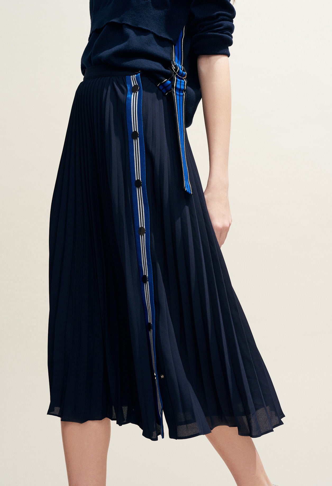 Jupe plissée galon sporty Faume - seconde main