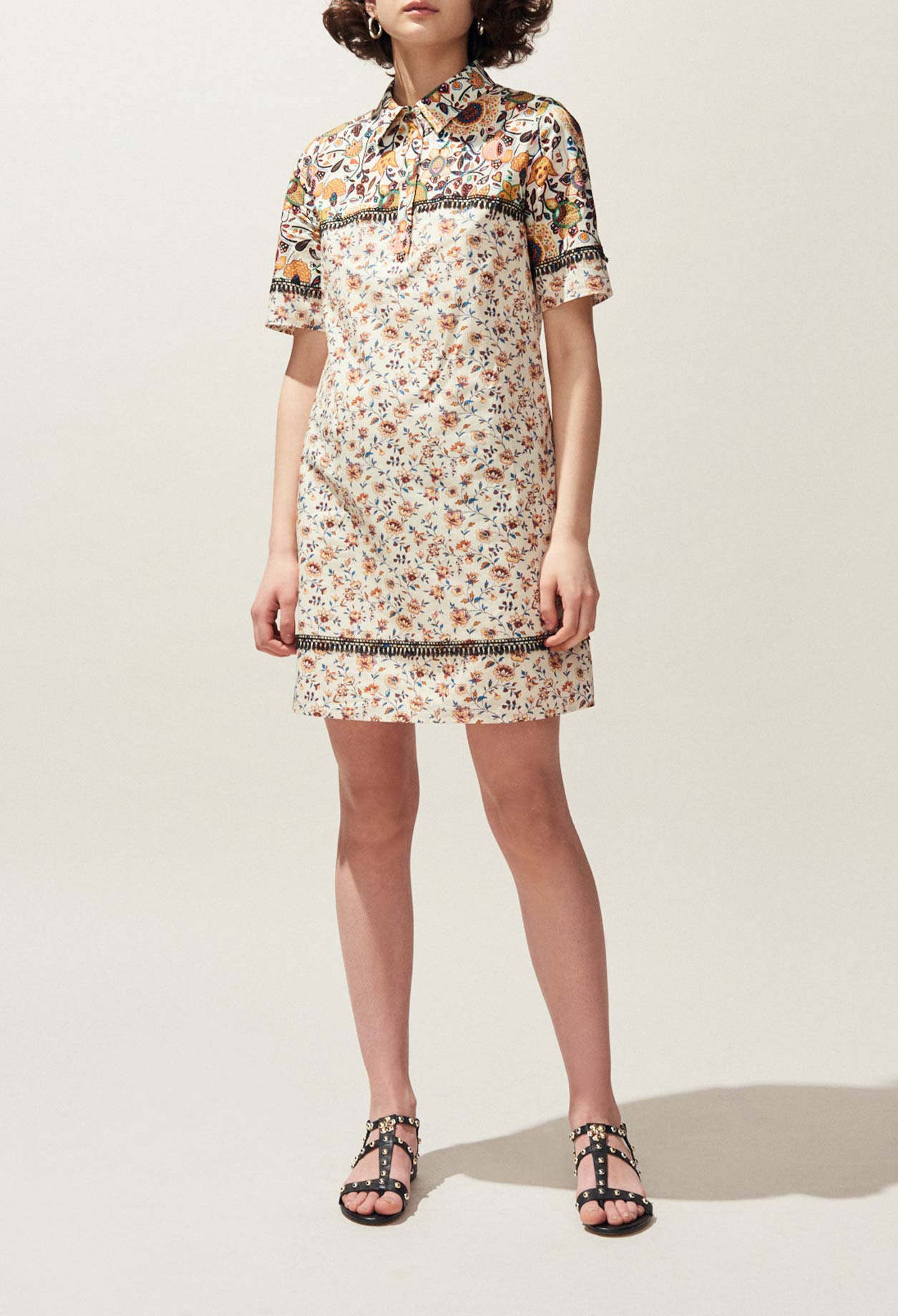 Robe manches courtes multi-imprimés Faume - seconde main