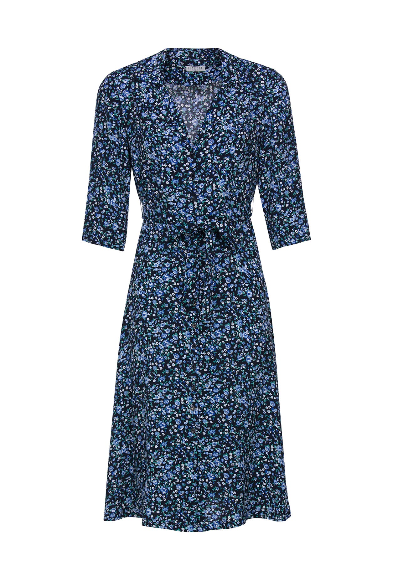 Robe cache-cœur imprimé fleuri Faume - seconde main