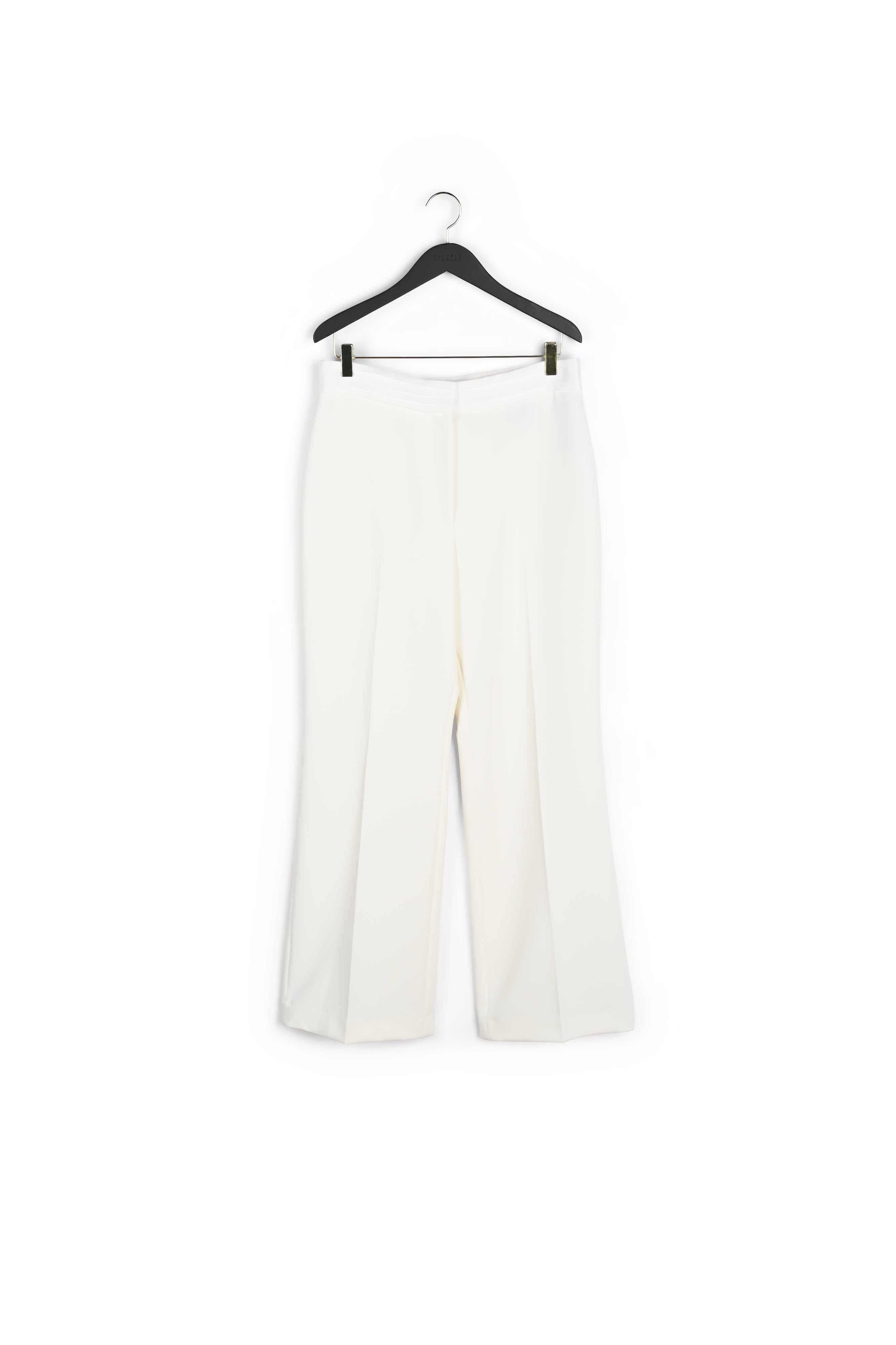 Pantalon de tailleur blanc Faume - seconde main