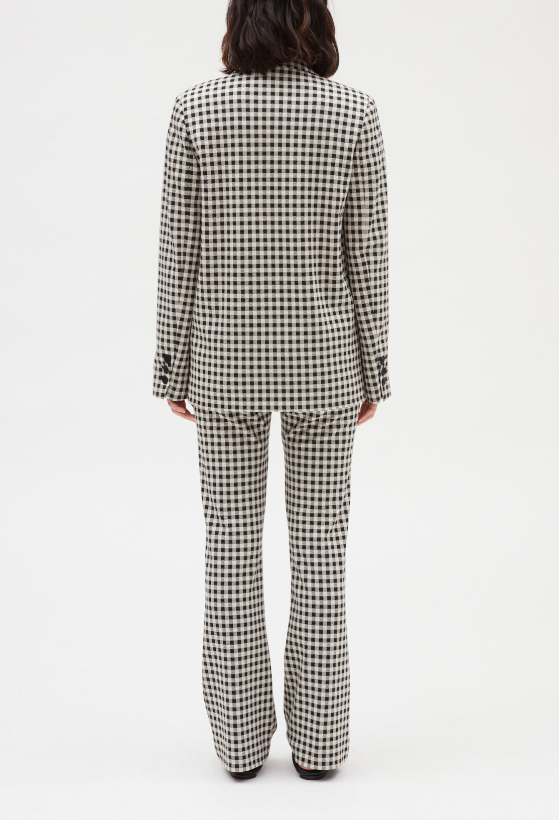 Veste tailleur vichy bicolore Faume - seconde main