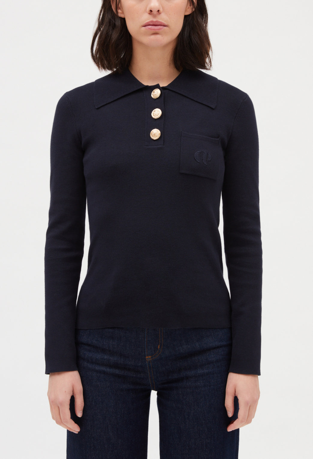 Pull à manchs longus marin Faume - seconde main