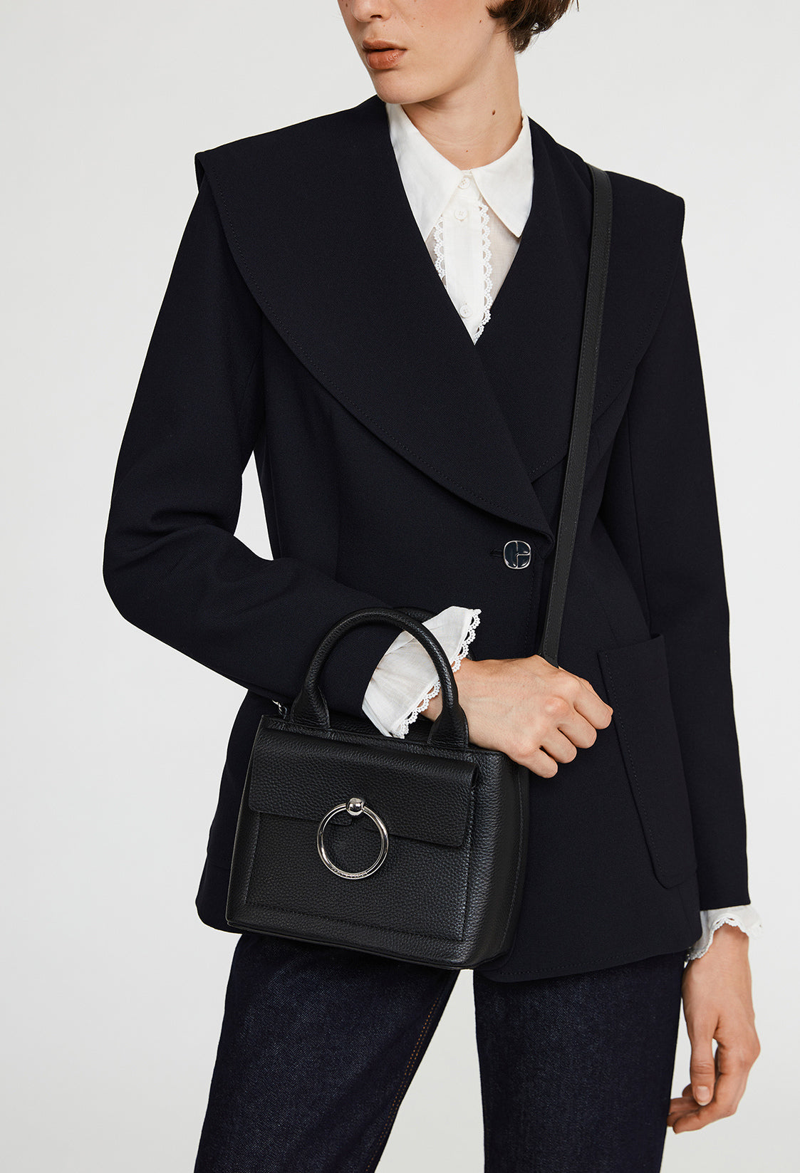 Sac Anouck mini cuir grainé Faume - seconde main