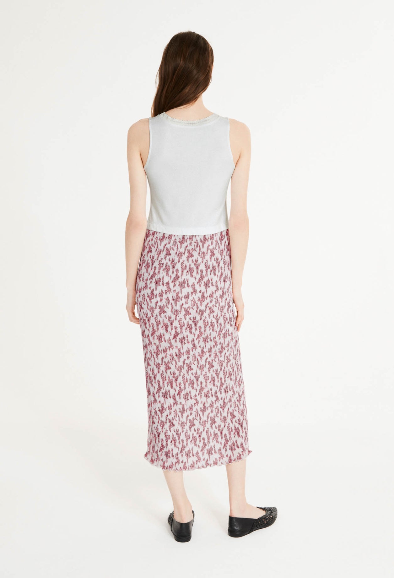 Robe bi-matière plissée Faume - seconde main