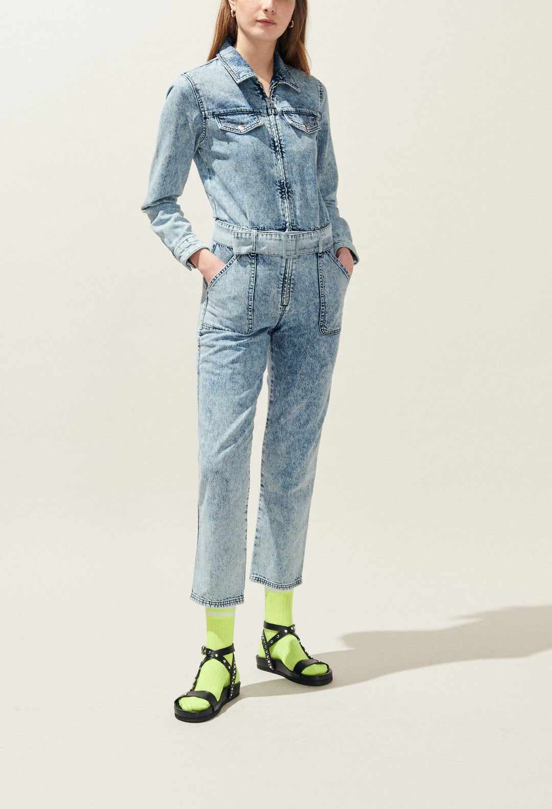 Combinaison en jean tie&dye Faume - seconde main