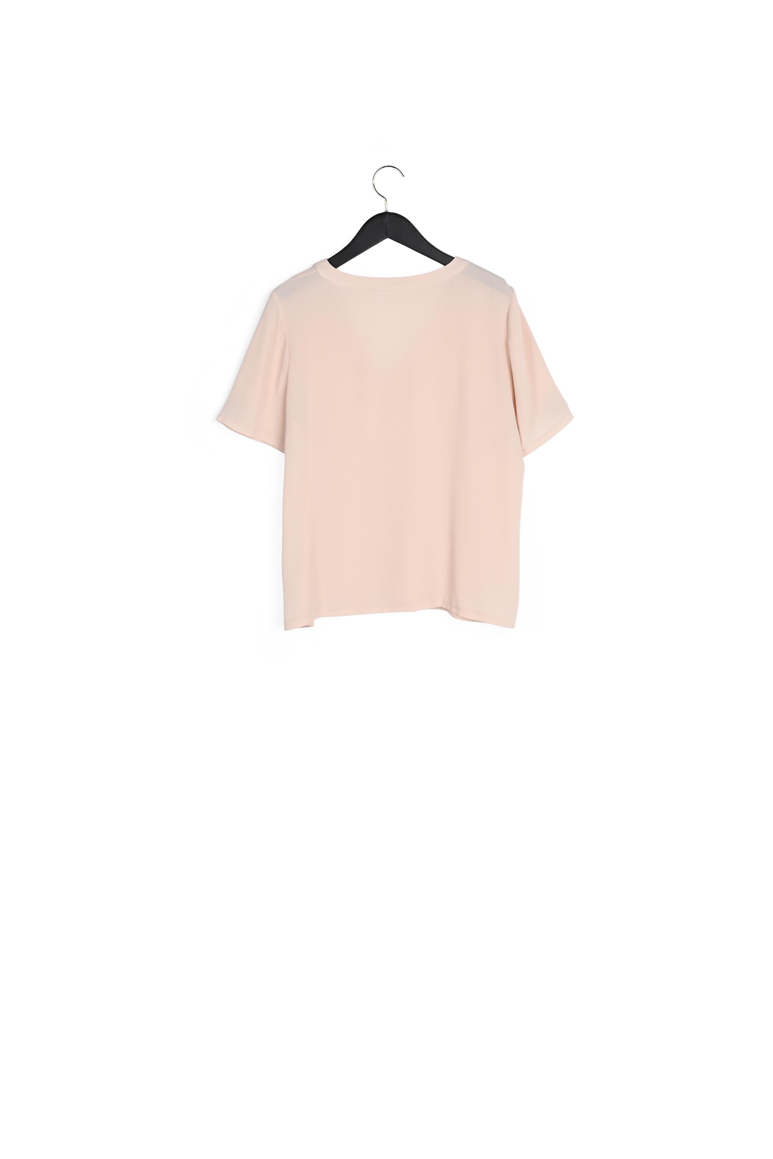 Top manches courtes col v détail nœud Faume - seconde main