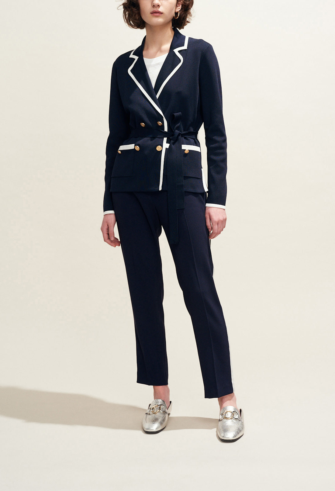 Pantalon bandes sporty latérales Faume - seconde main