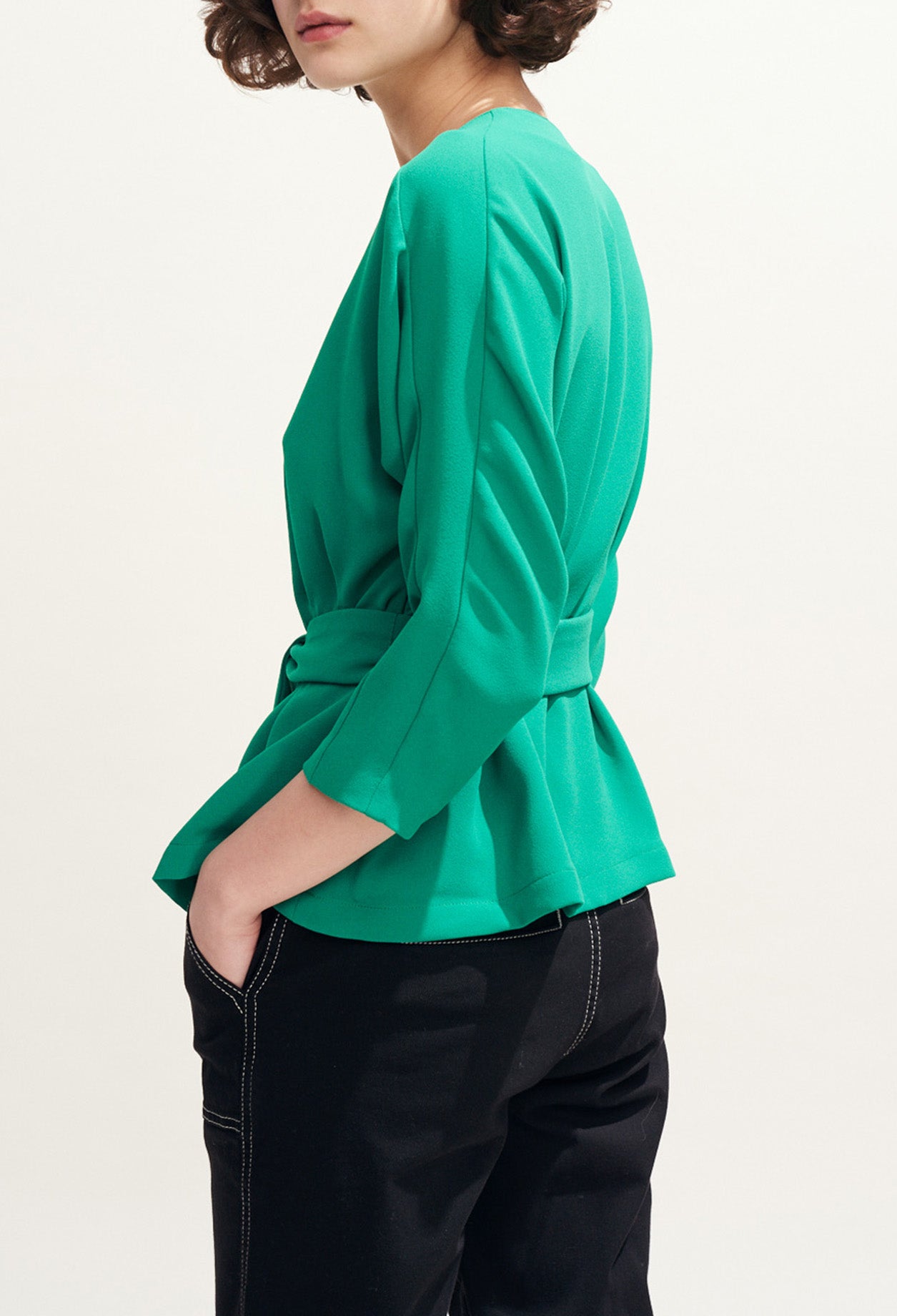 Top cintré à encolure zippée Faume - seconde main