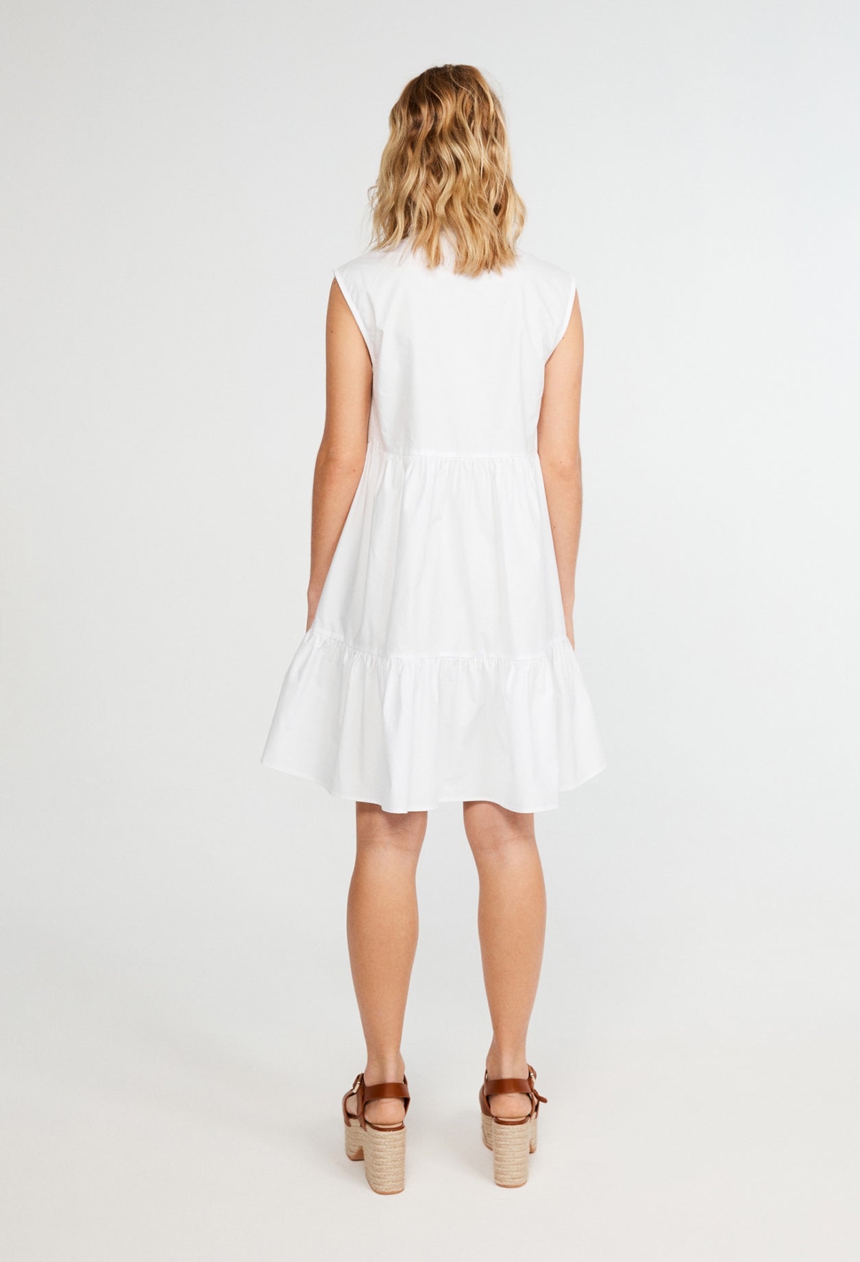 Robe sans manches évasée en coton bio Faume - seconde main