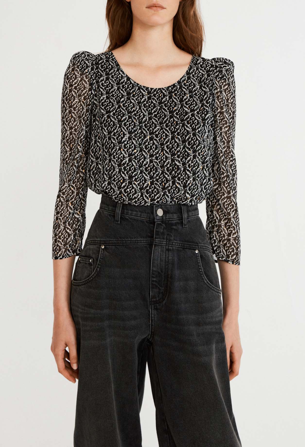 Blouse Banc fluide Faume - seconde main