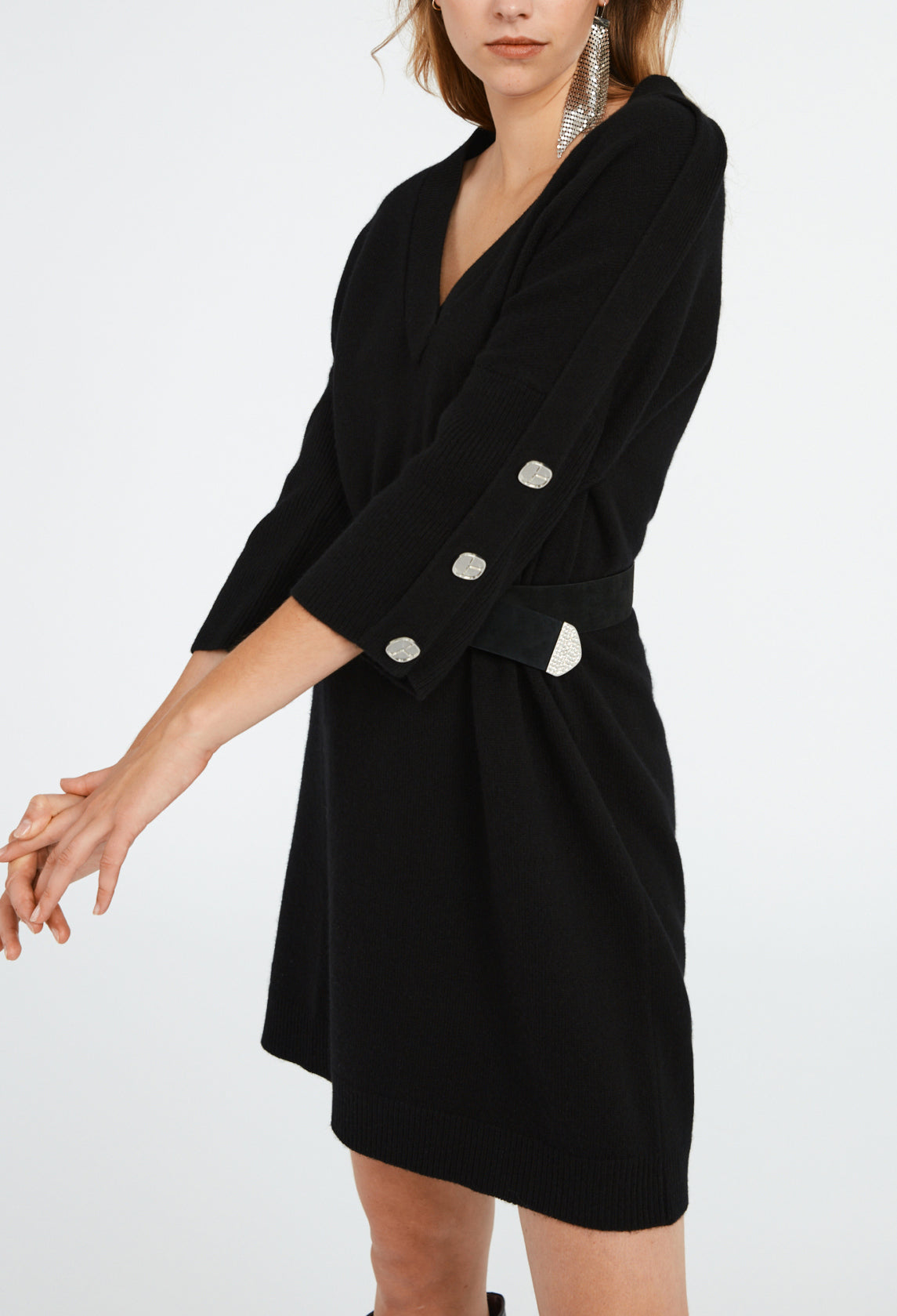 Robe pull col V Faume - seconde main