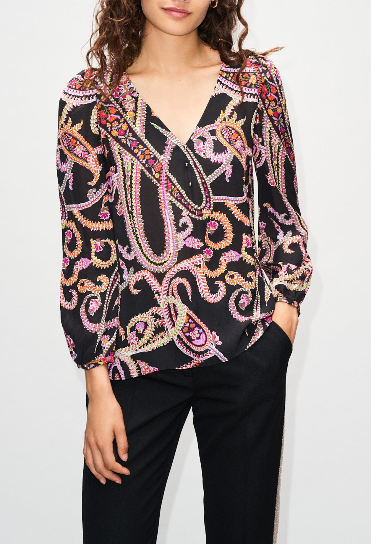 Top imprimé cachemire Faume - seconde main