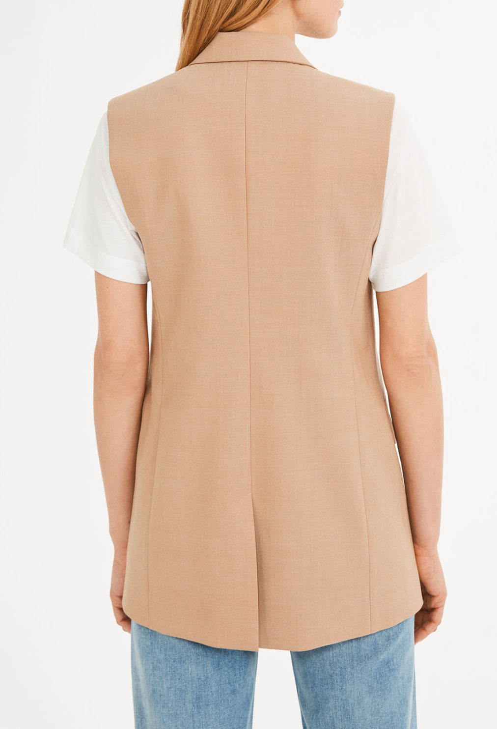 Veste sans manches en laine traçable Faume - seconde main