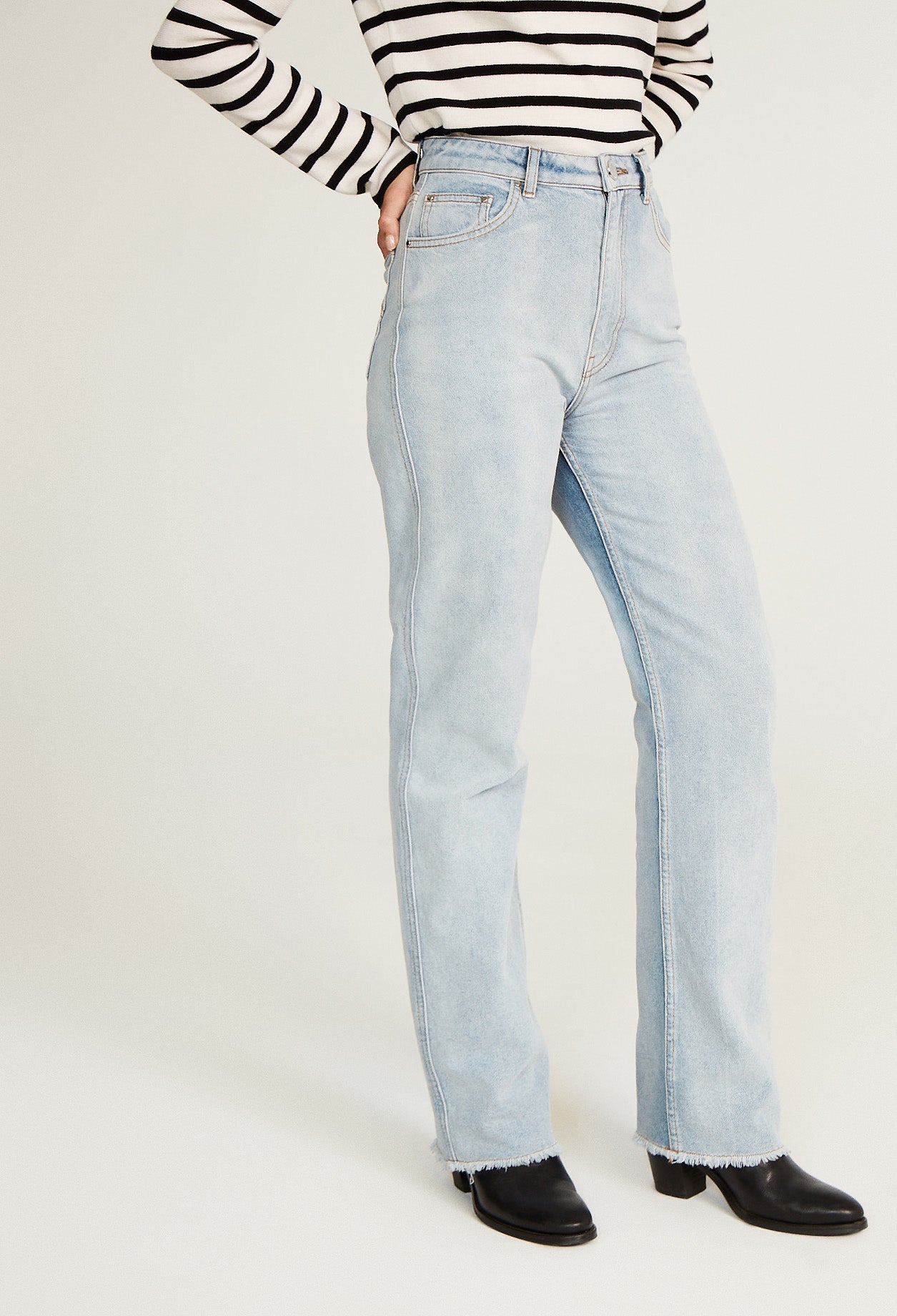 Jean taille haute bleu clair Faume - seconde main