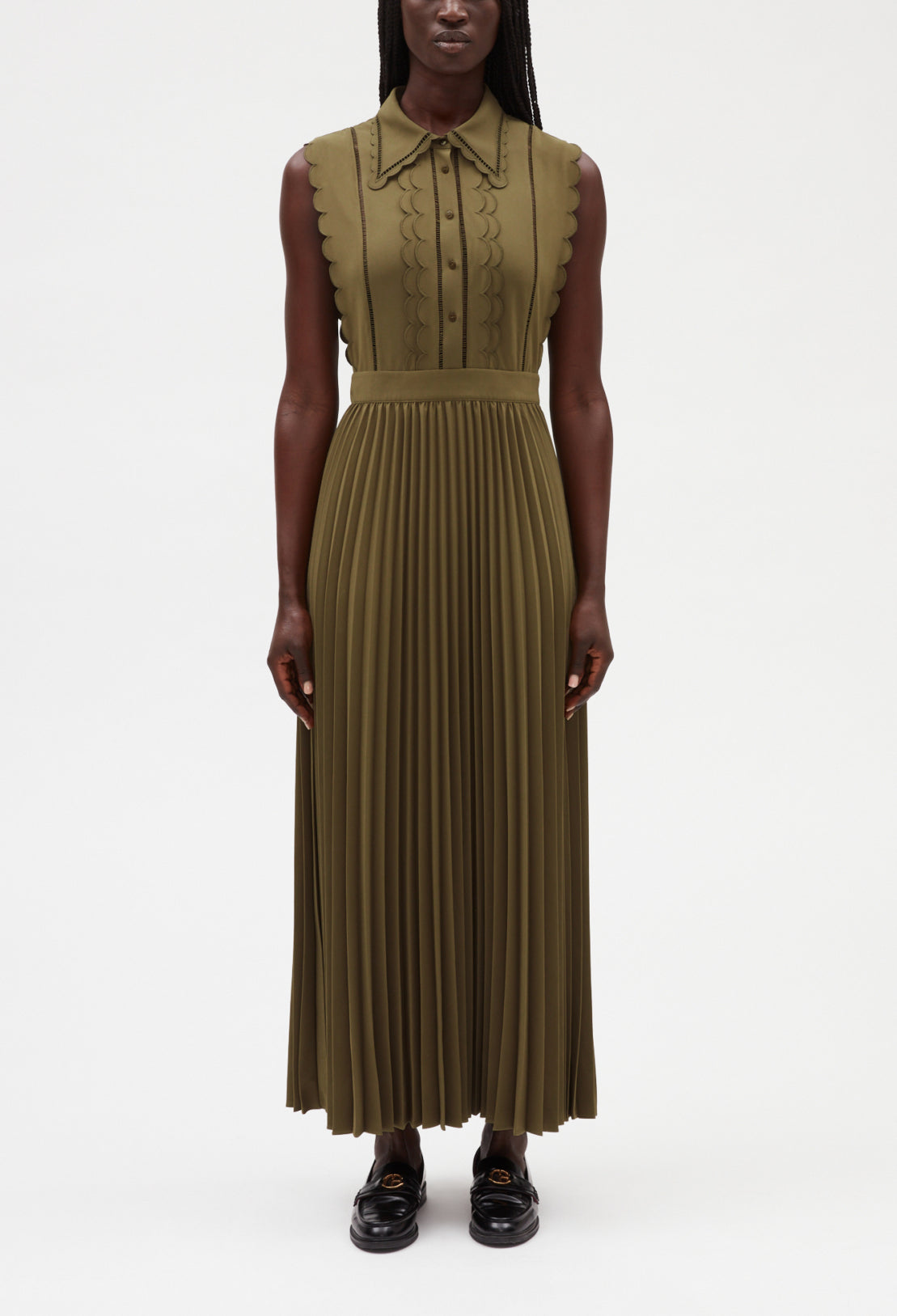 Robe longue kaki Faume - seconde main