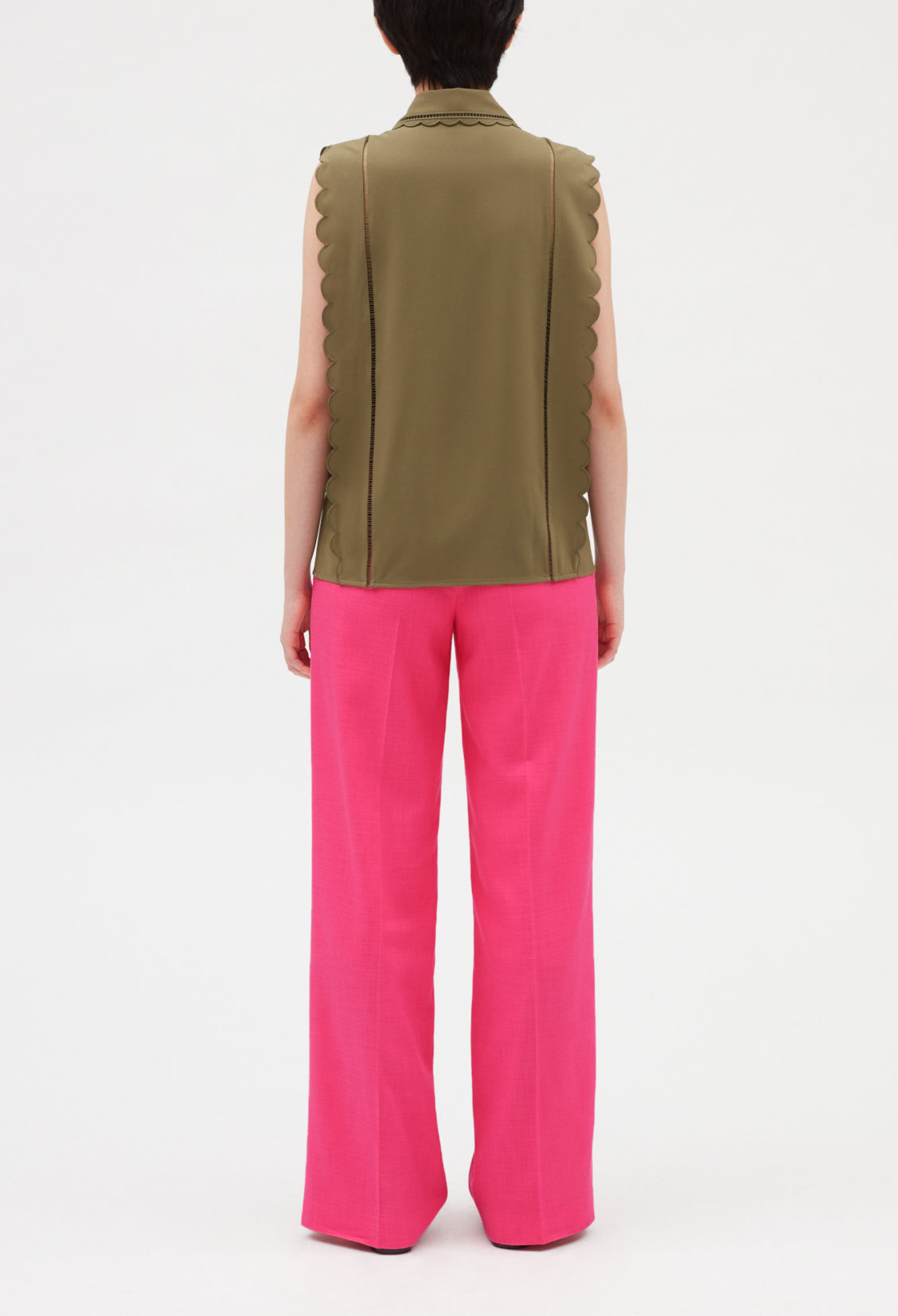 Chemise festonnée sans manches Faume - seconde main