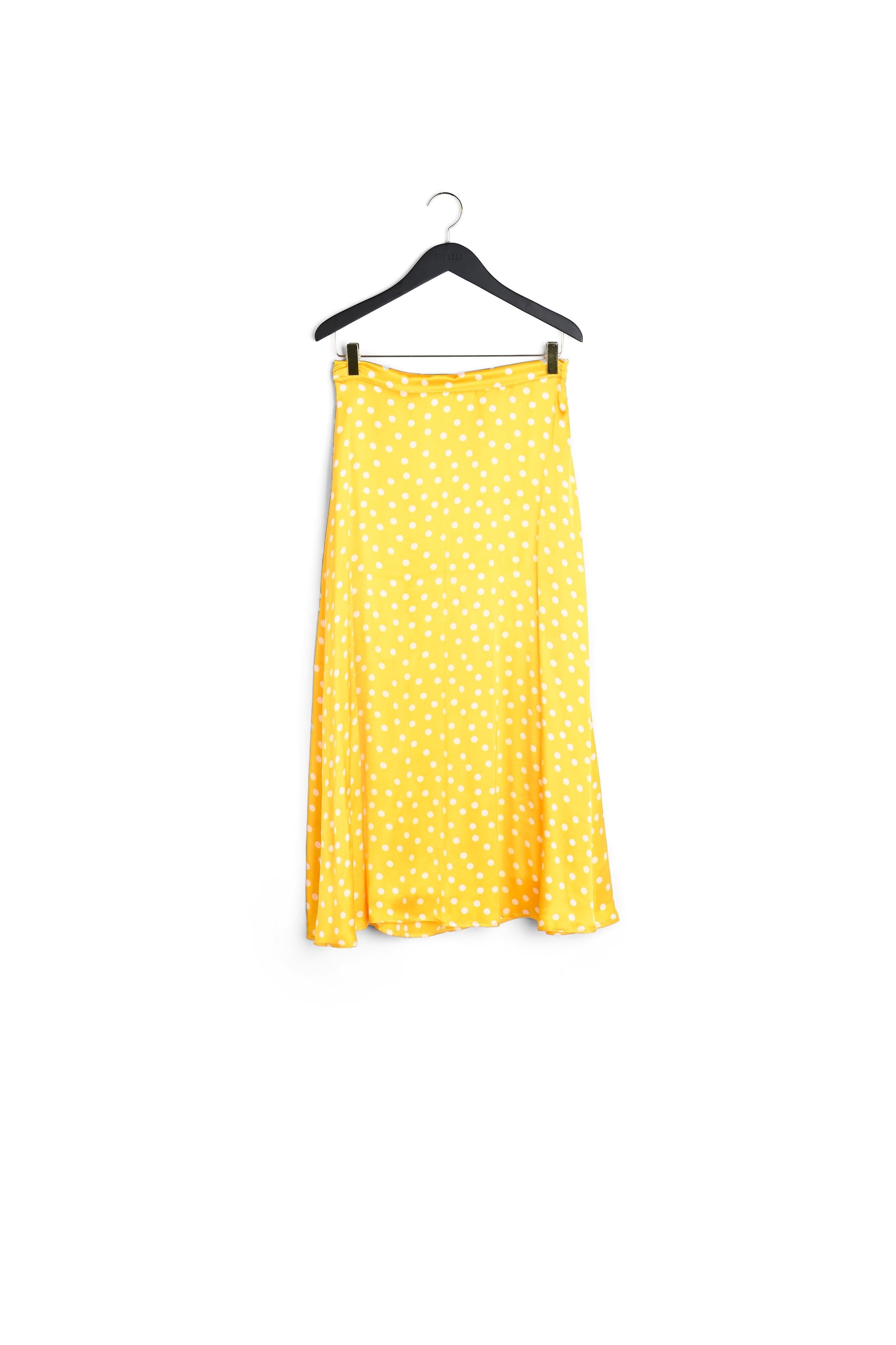 Jupe midi soie jaune Faume - seconde main