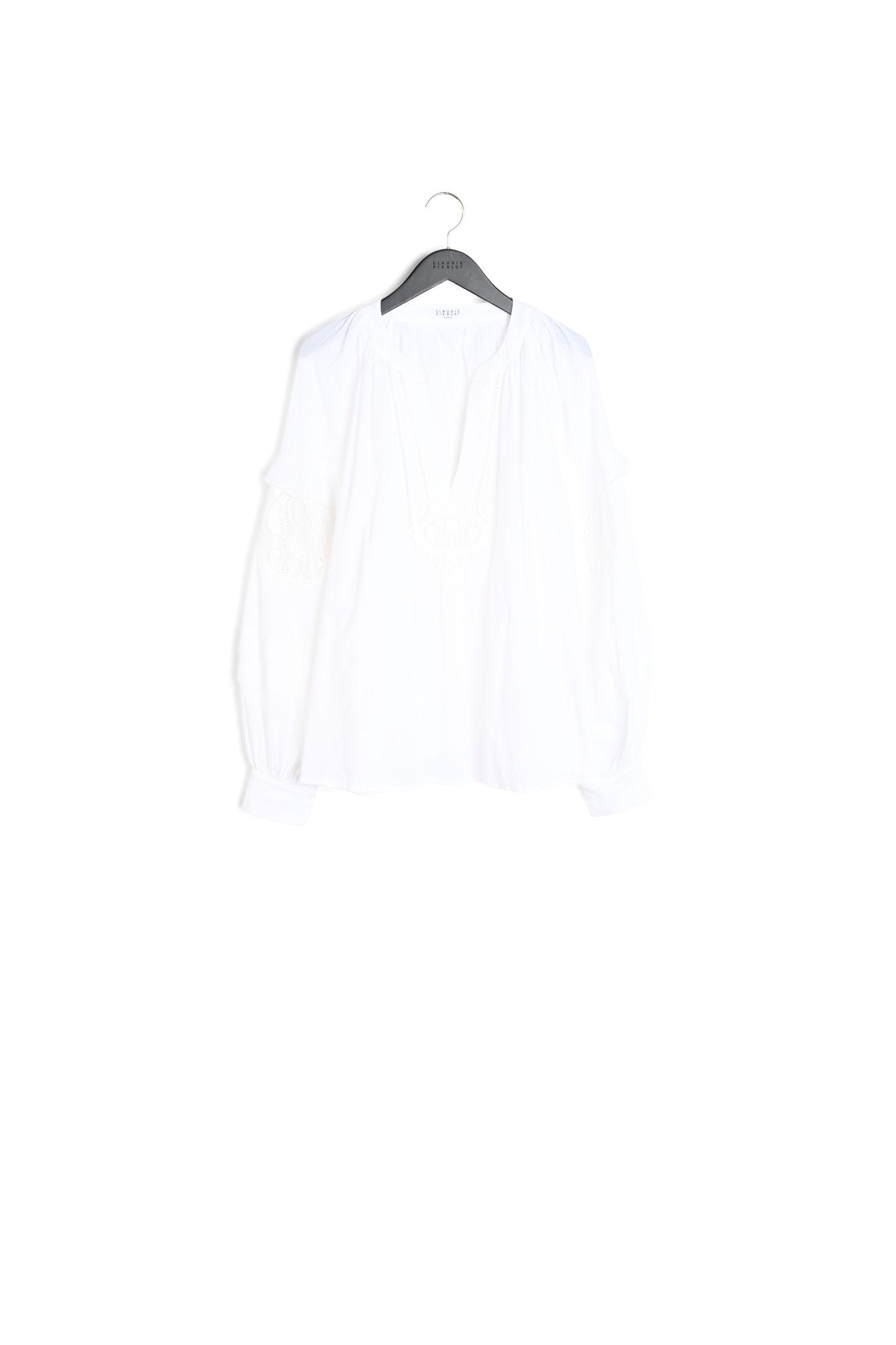 Blouse à manches bouffantes en coton bio Faume - seconde main