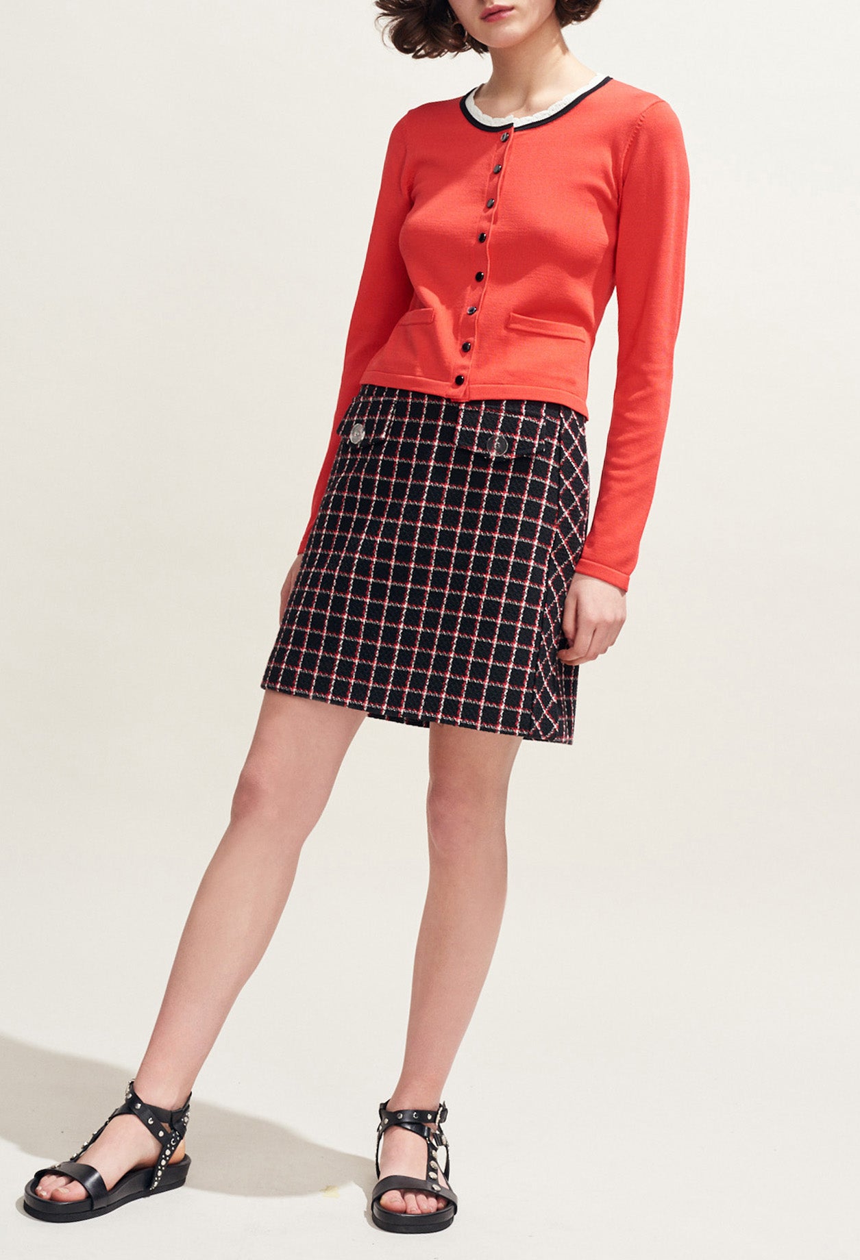 Cardigan court à pressions Faume - seconde main