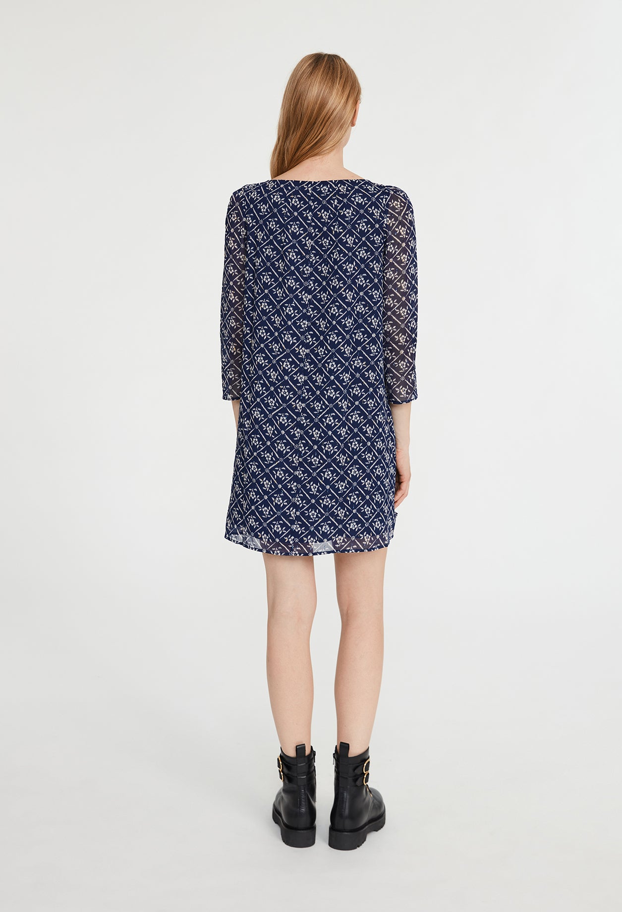 Robe Rififi à motifs floral métallisé Faume - seconde main