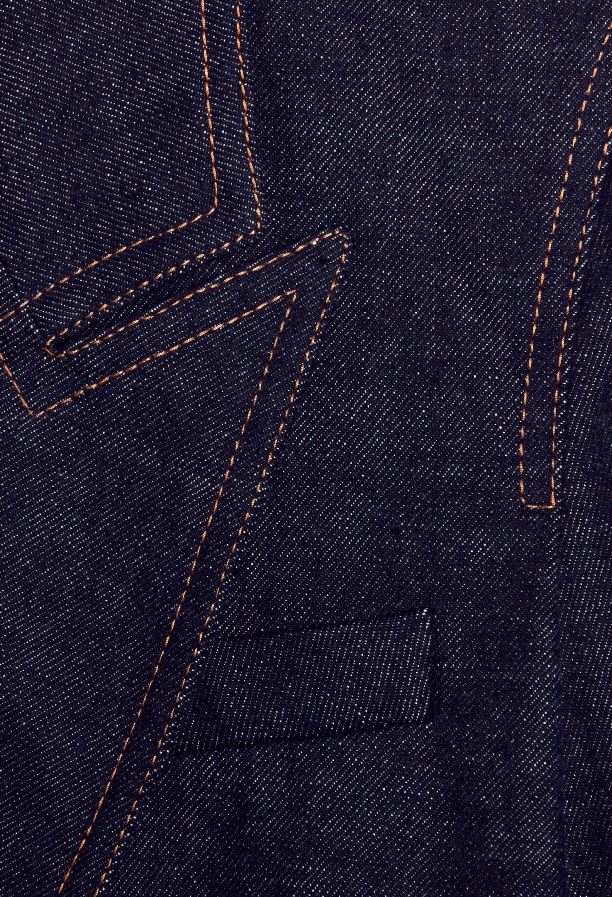 Veste tailleur denim brut Faume - seconde main