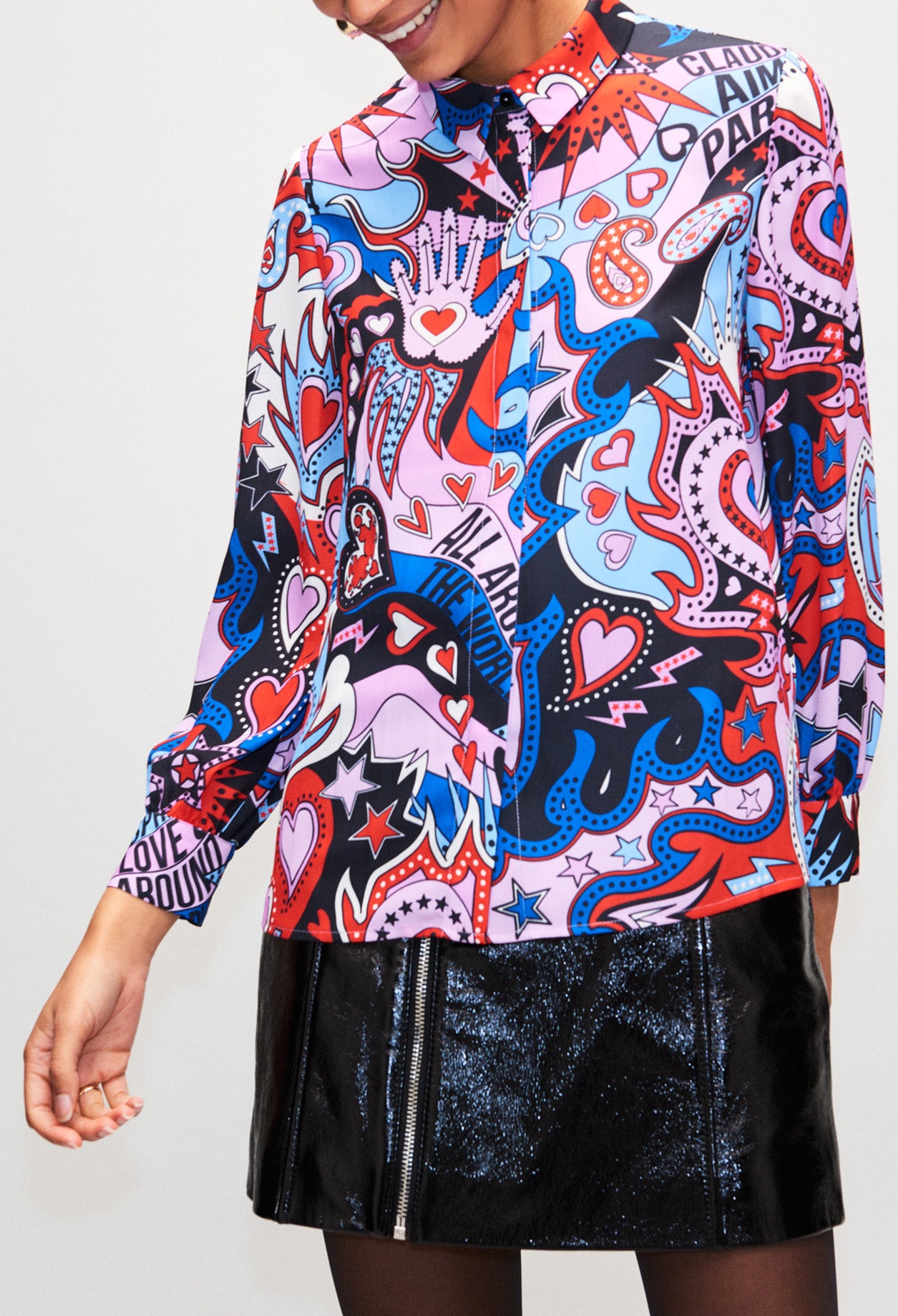 Chemise imprimée pop Faume - seconde main