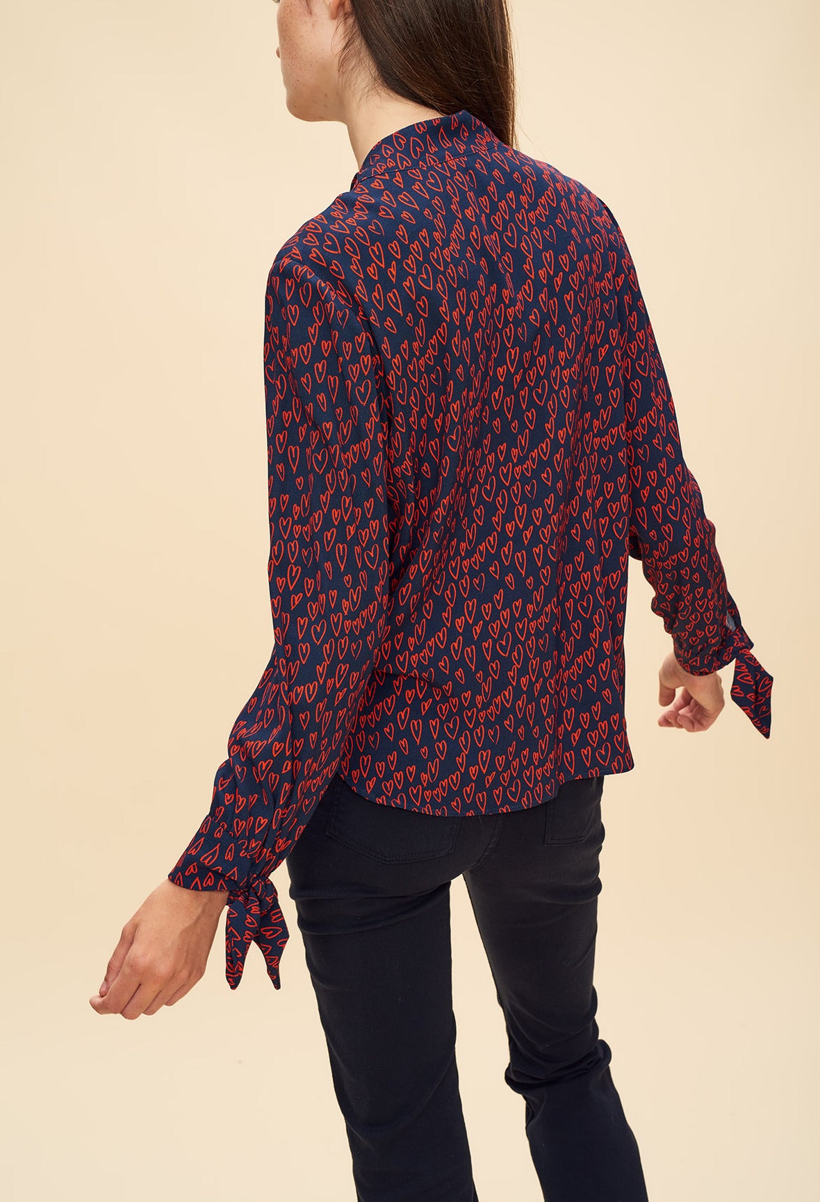 Chemise imprimé cœur Faume - seconde main