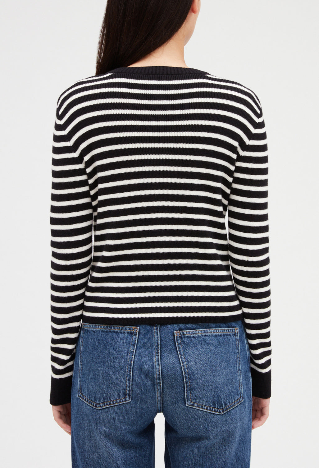 Gilet rayé maille Faume - seconde main