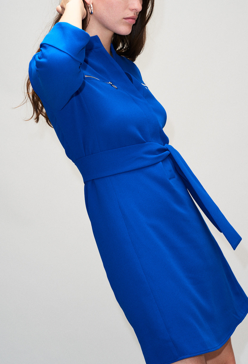 Rob ceintureé détail d zip Faume - seconde main