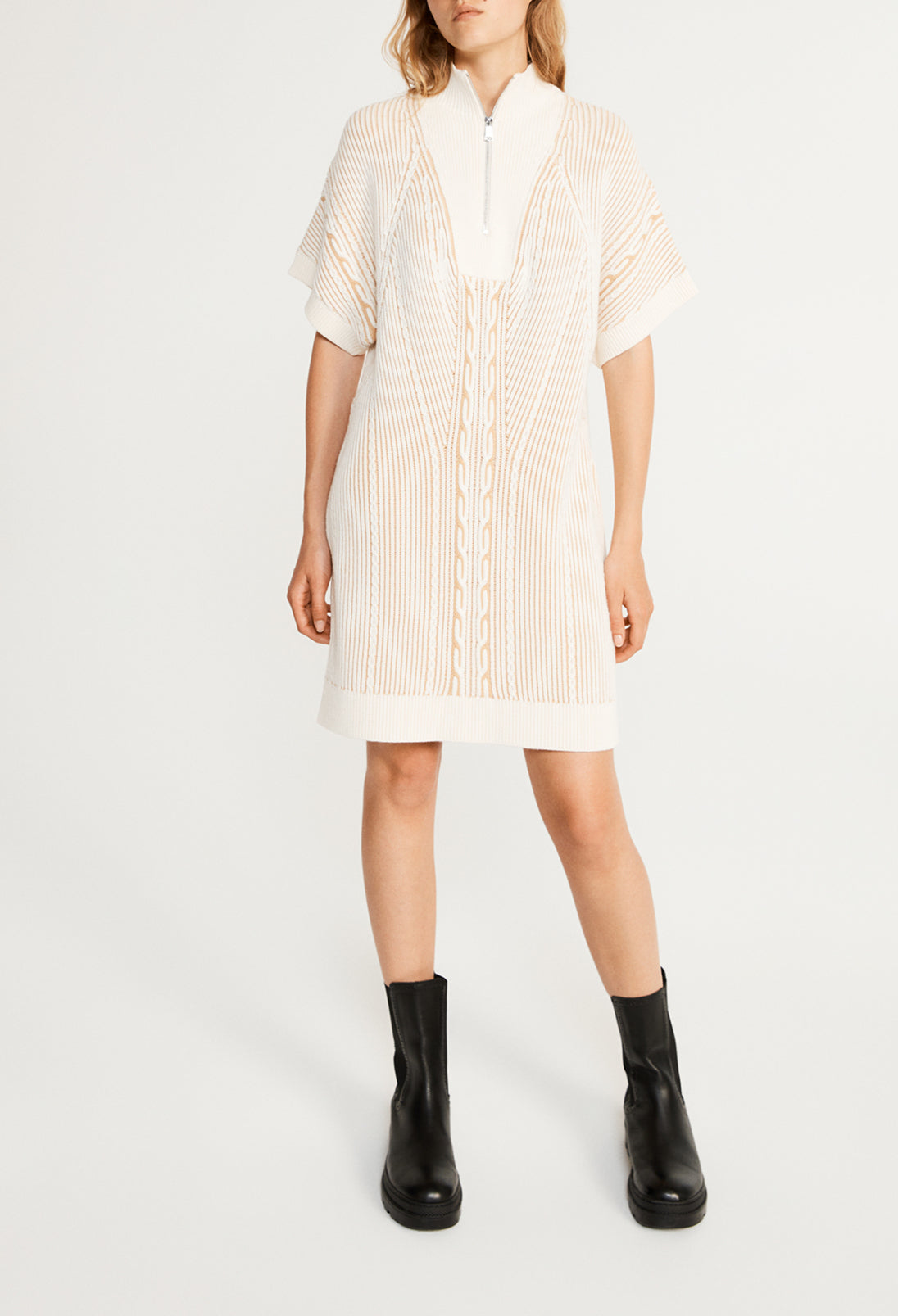 Robe en coton bio et laine traçable Faume - seconde main