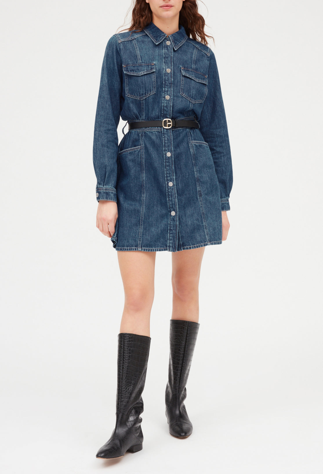 Robe courte denim mid-blue Faume - seconde main