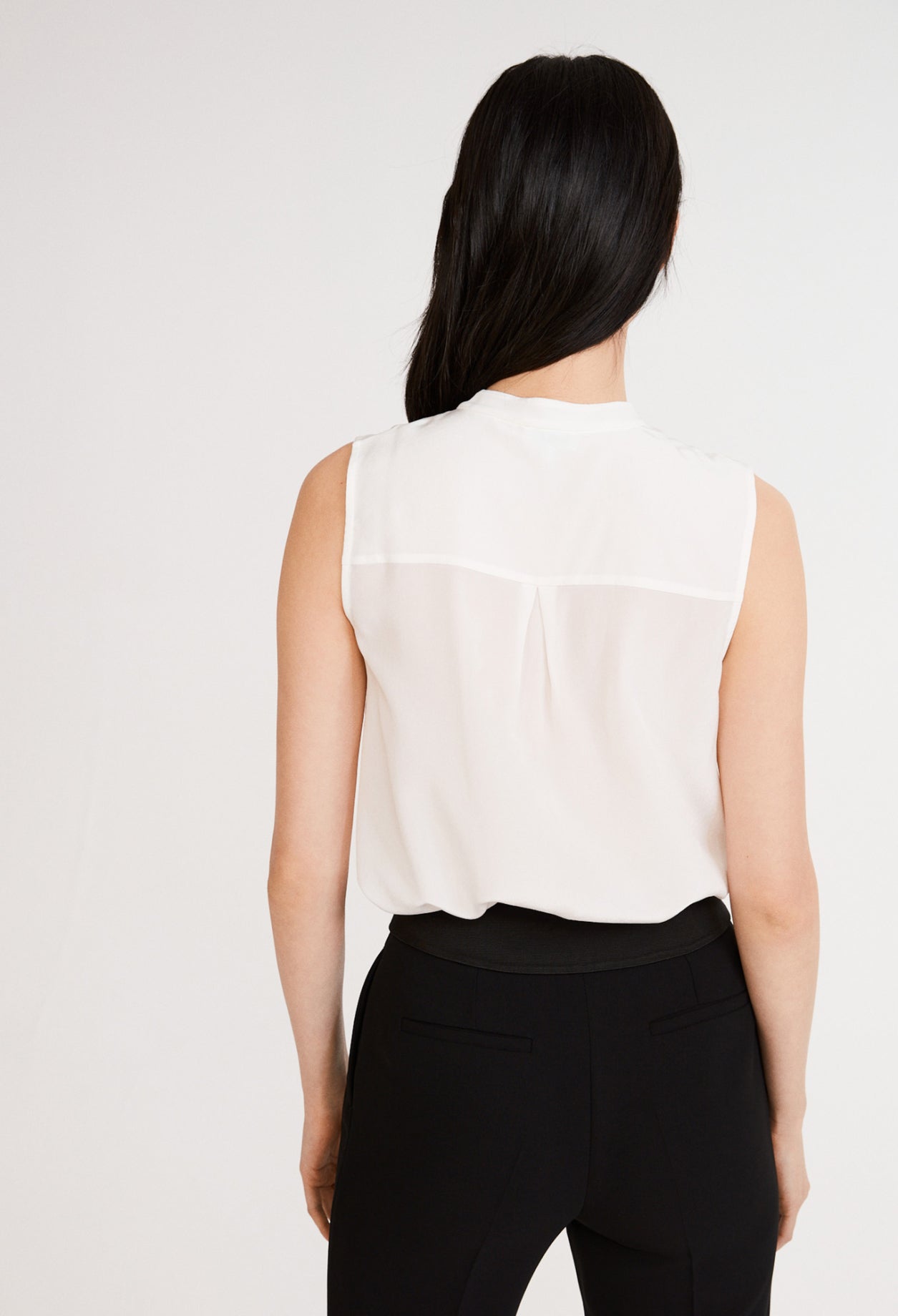 Top sans manches à col boutonné Faume - seconde main