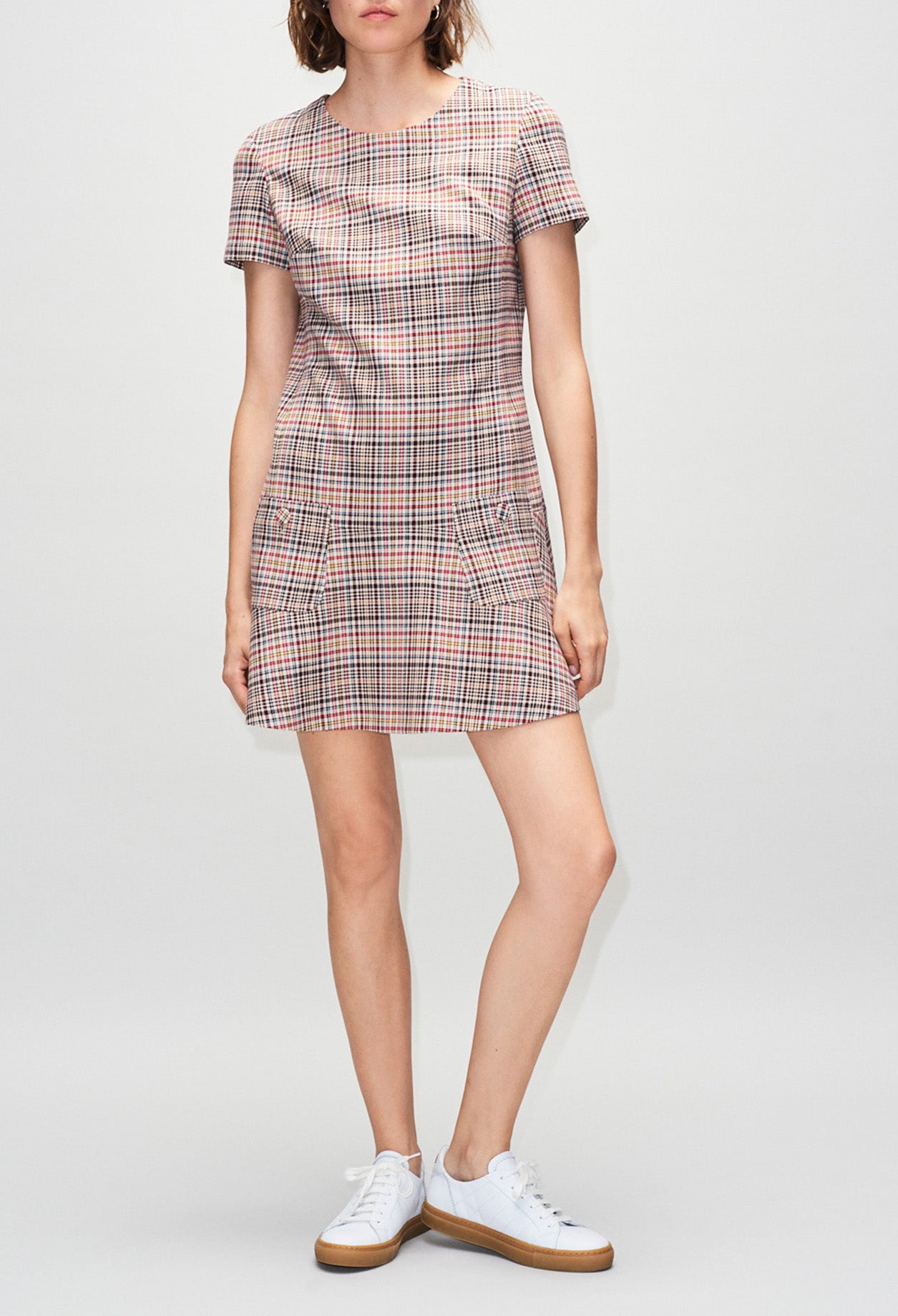 Robe manches courtes à carreaux Faume - seconde main