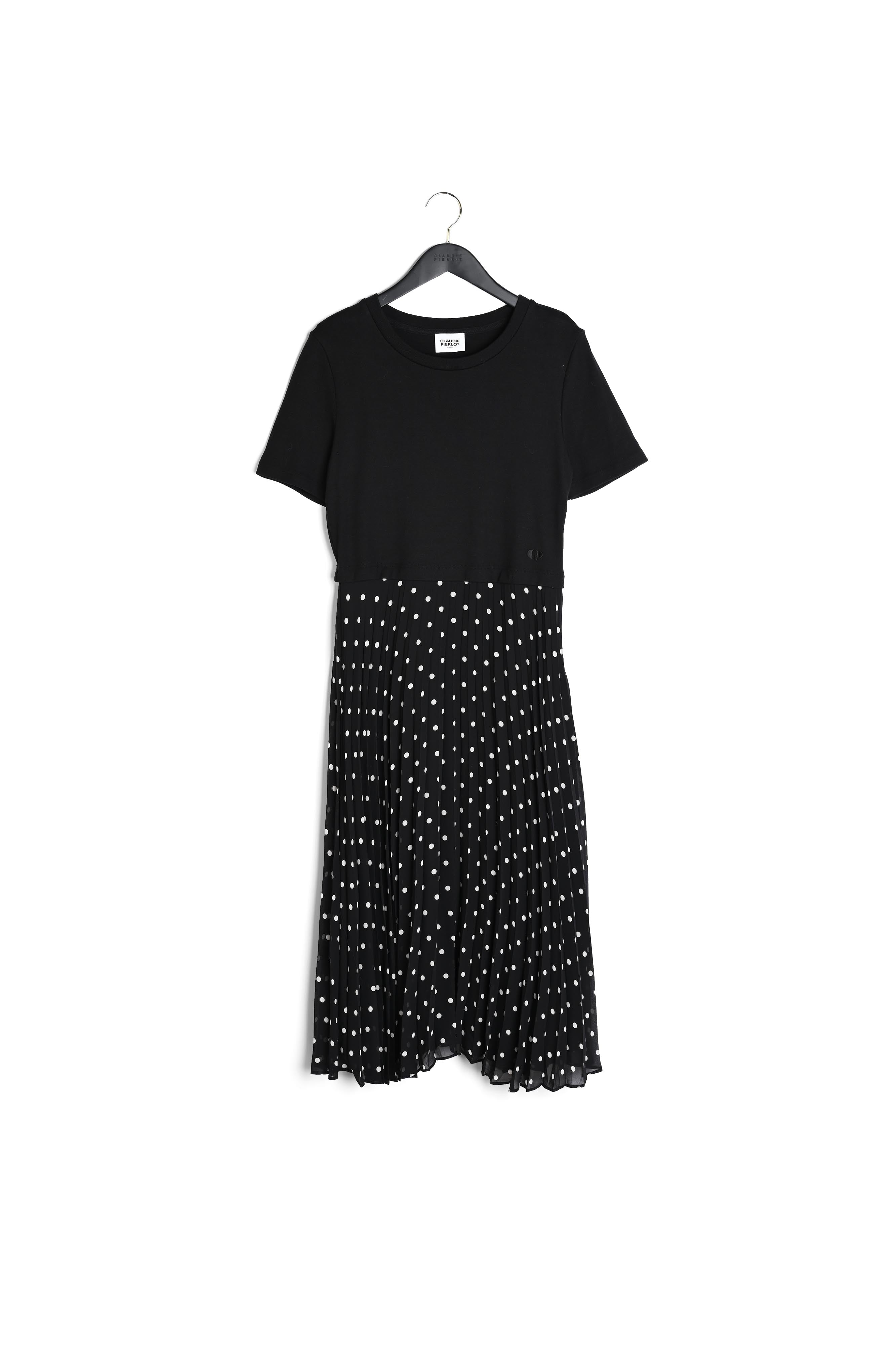 Robe midi bicolore à pois Faume - seconde main