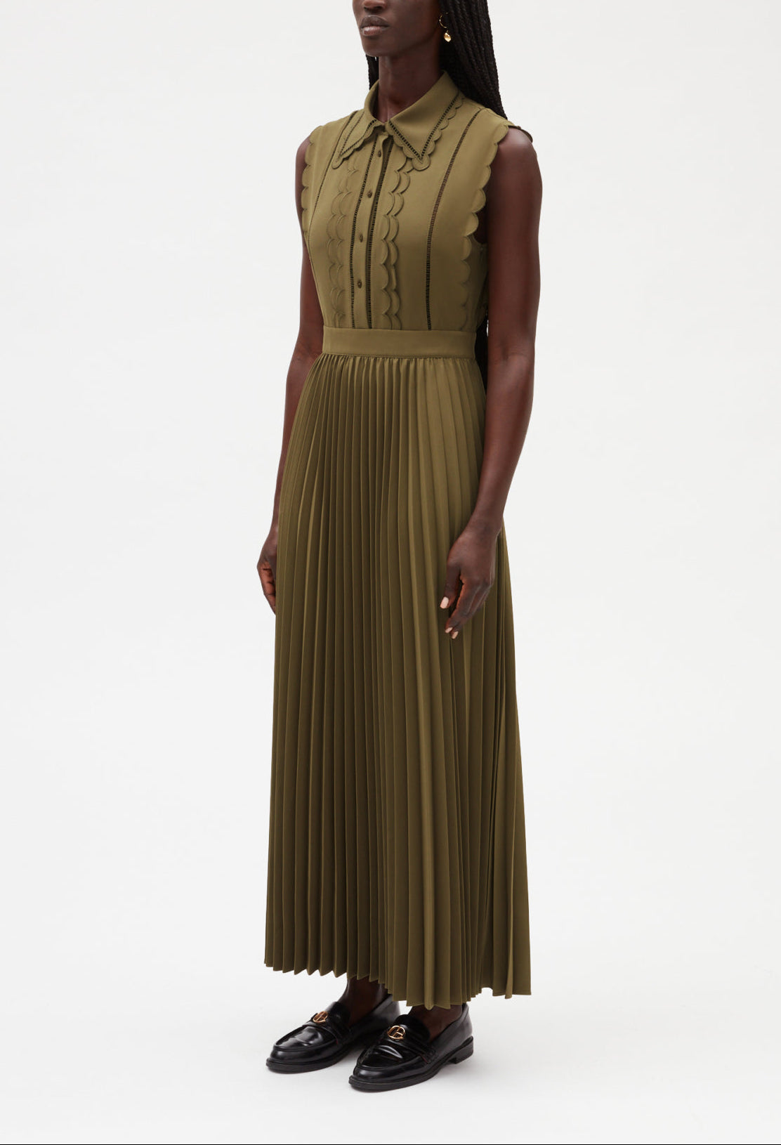 Robe longue kaki Faume - seconde main