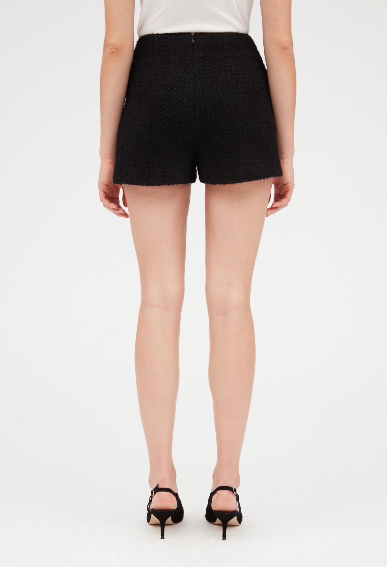 Short tweed noir Faume - seconde main