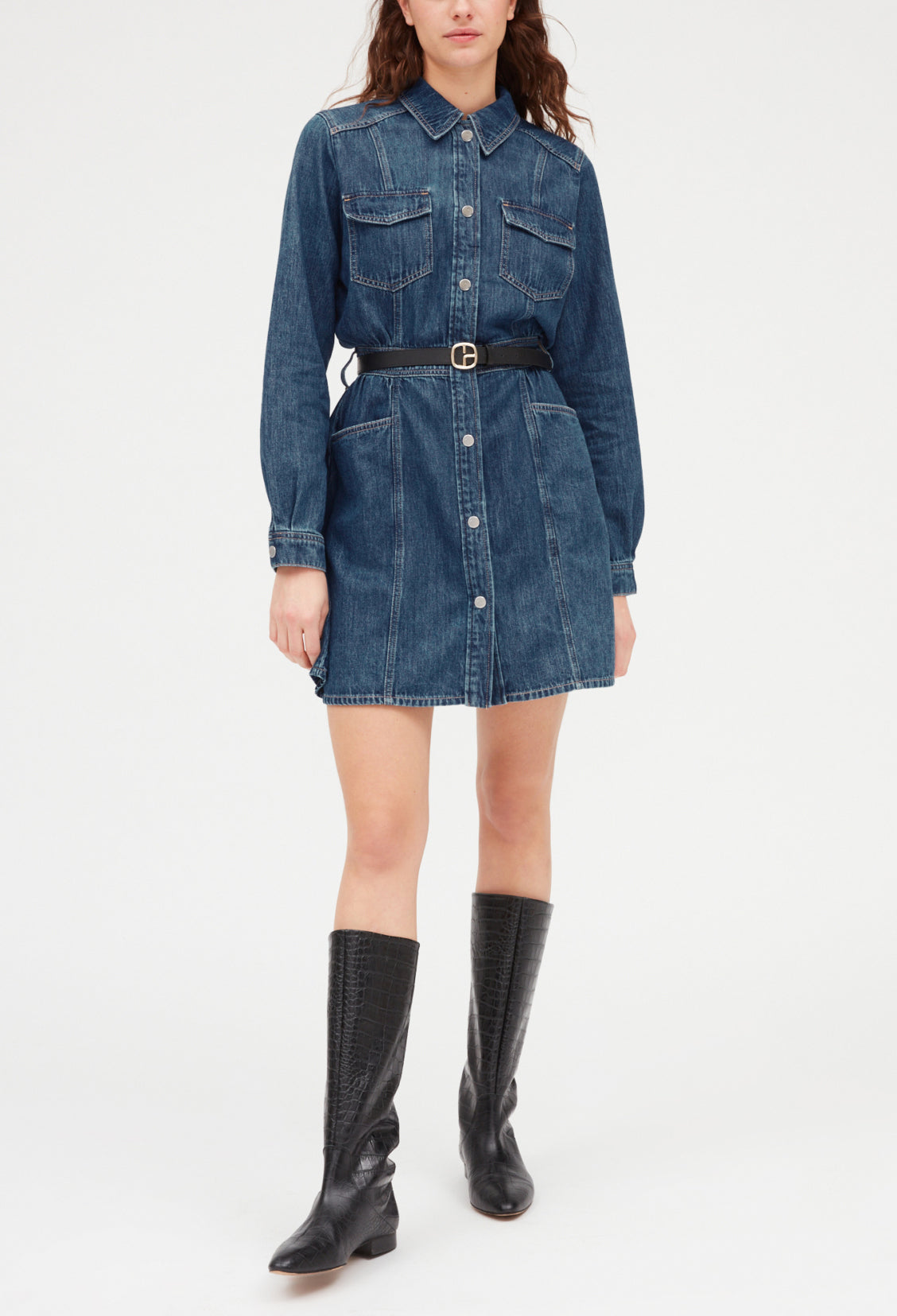 Robe courte denim mid-blue Faume - seconde main
