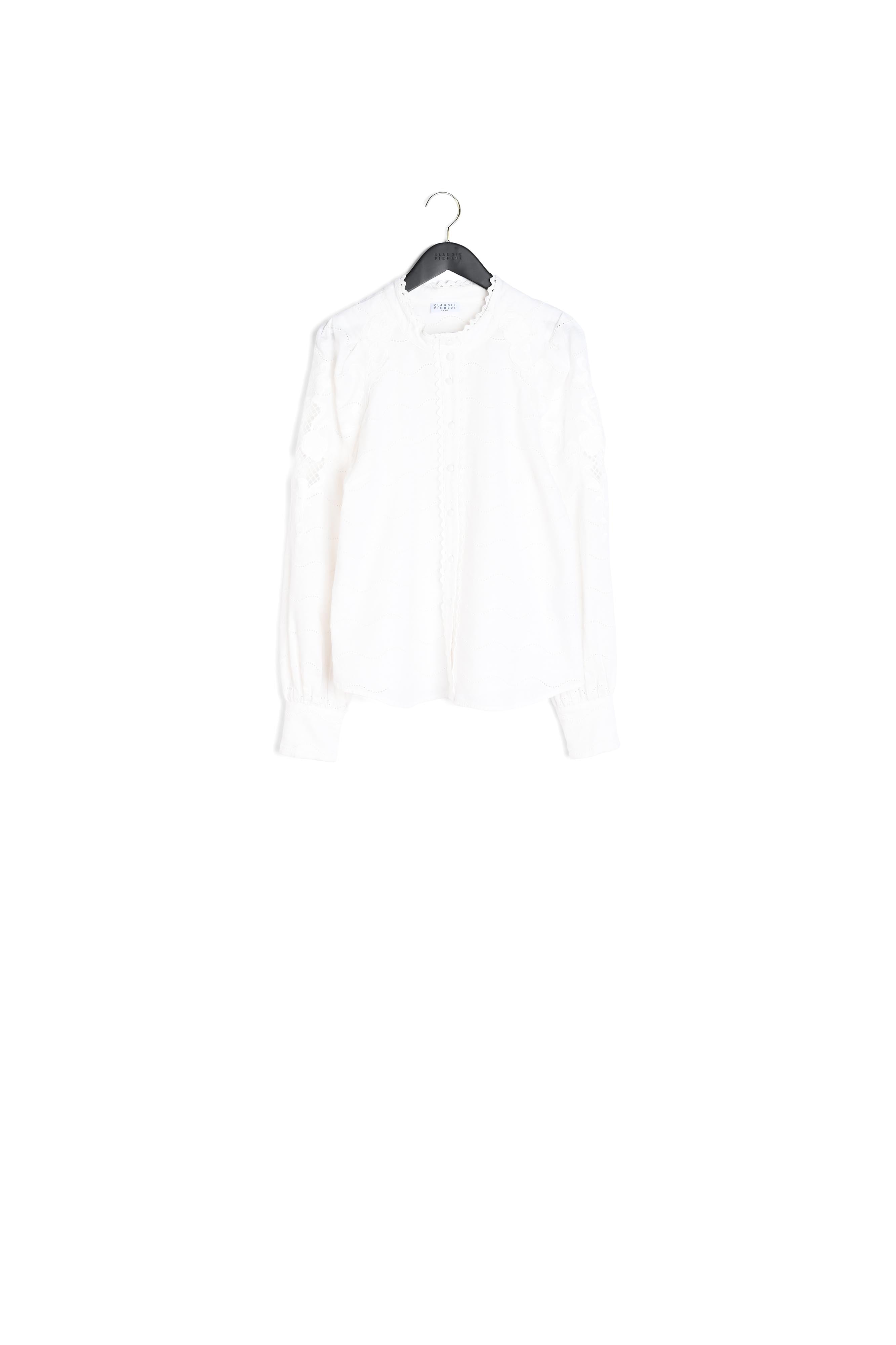 Chemise à broderies en coton biologique Faume - seconde main