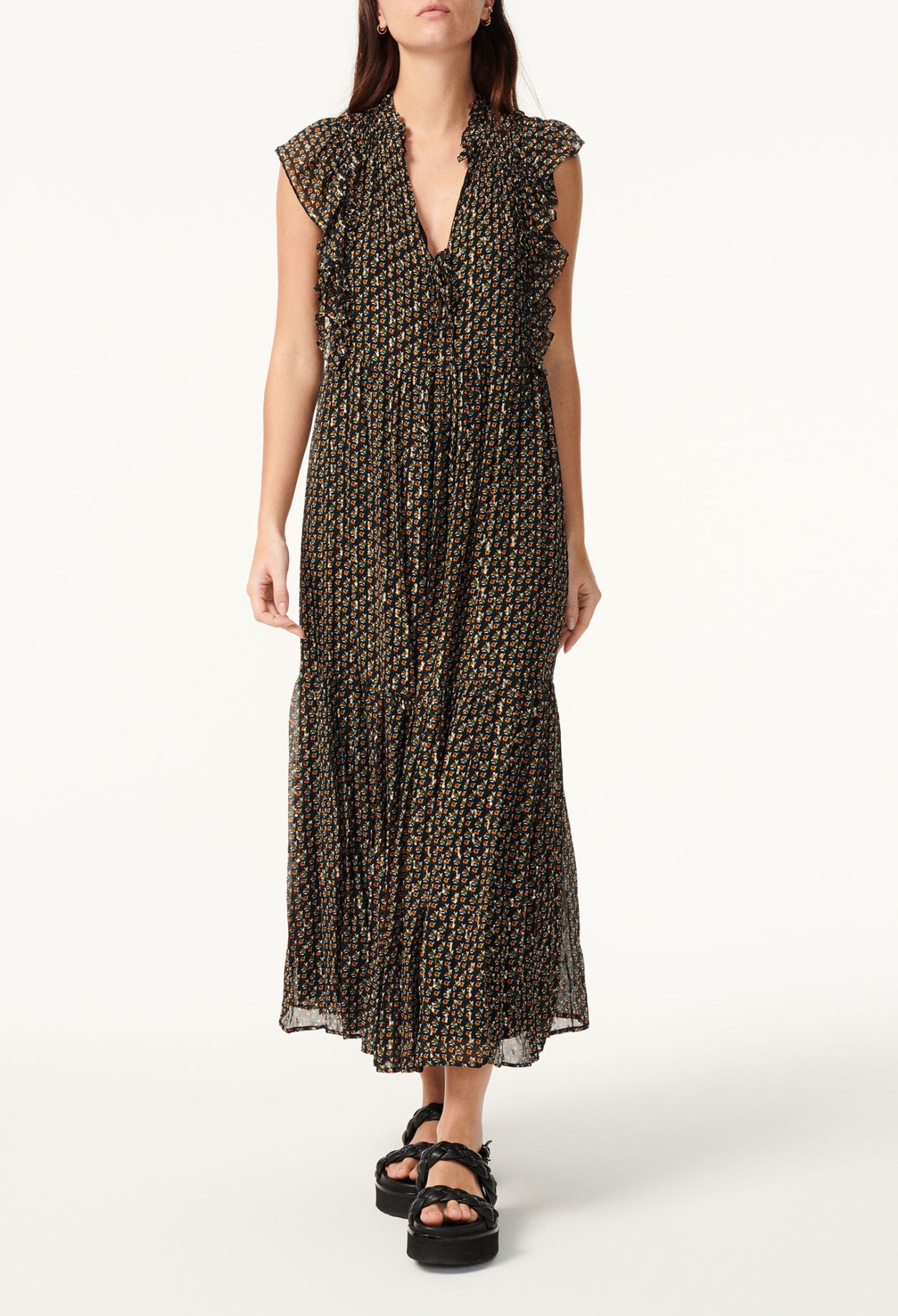 Robe longue en lurex Faume - seconde main