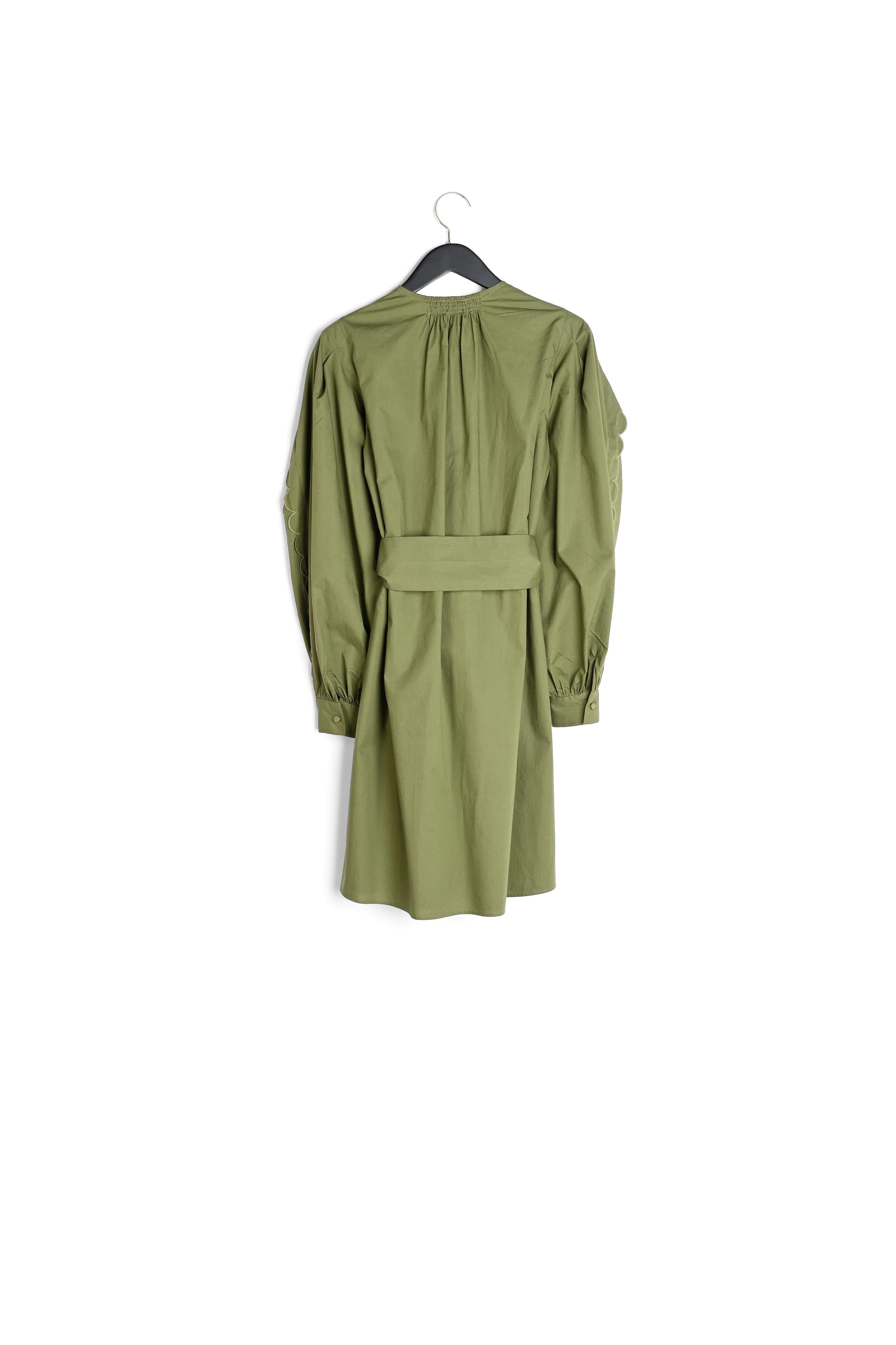 Robe courte ceinturée en coton bio Faume - seconde main