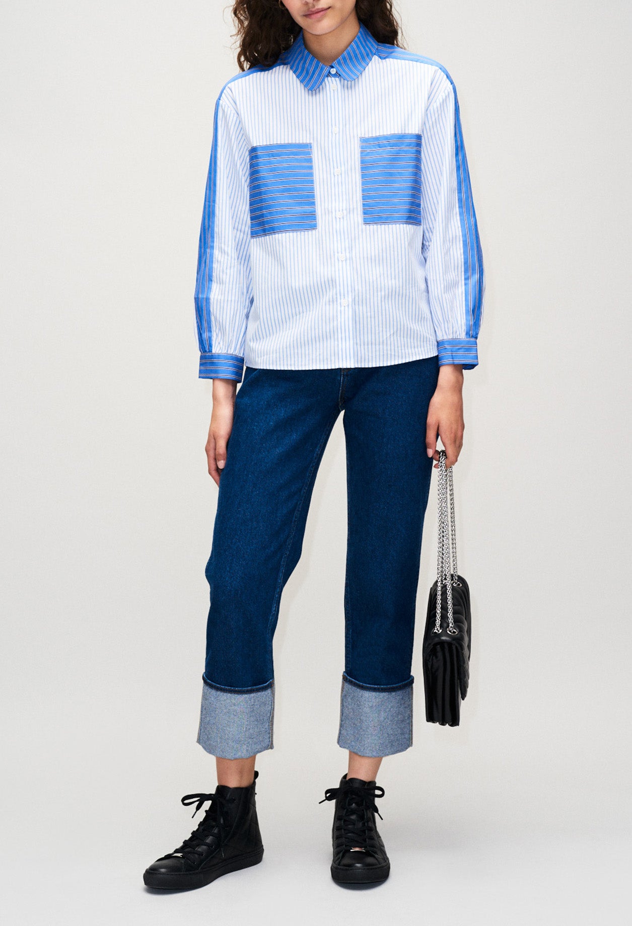 Chemise rayée bicolore Faume - seconde main