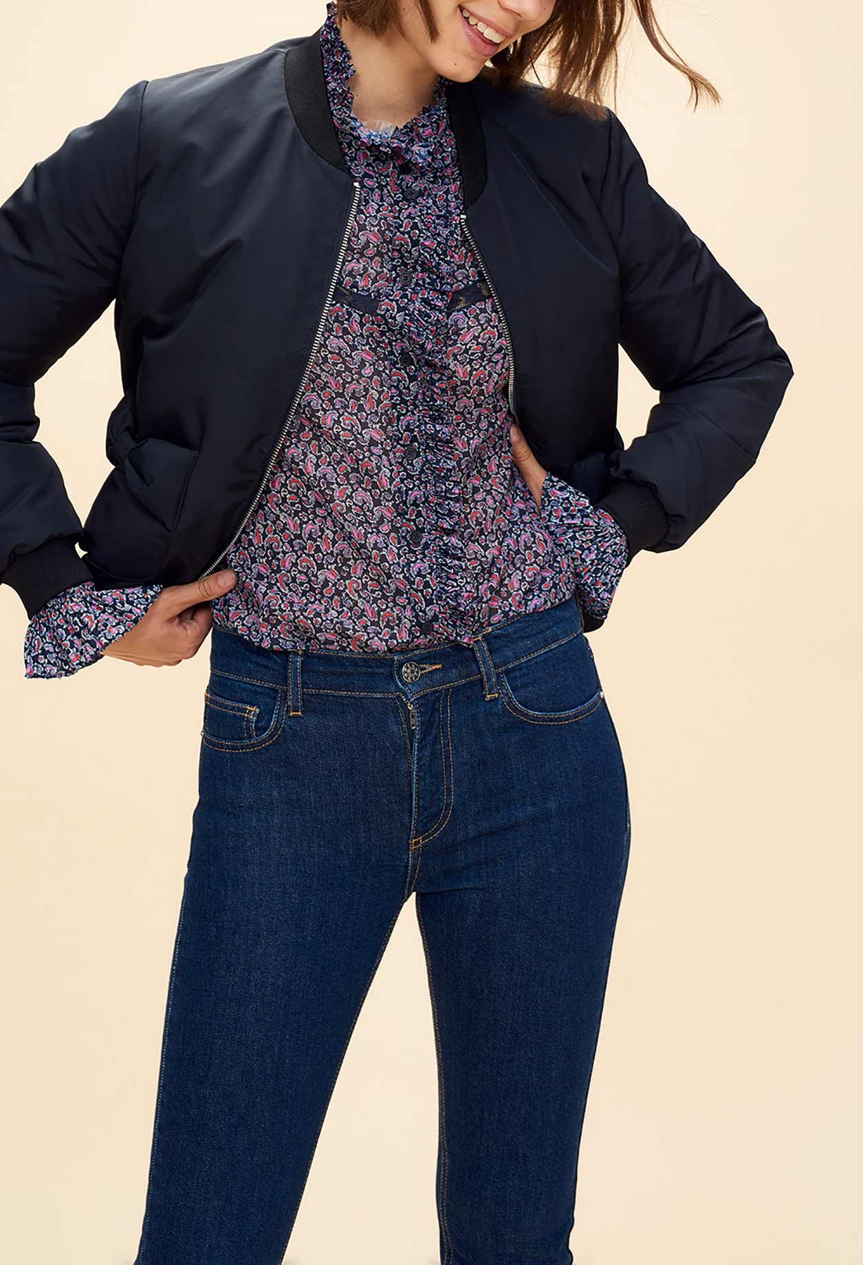 Bombers poche détail nœuds plaqués Faume - seconde main