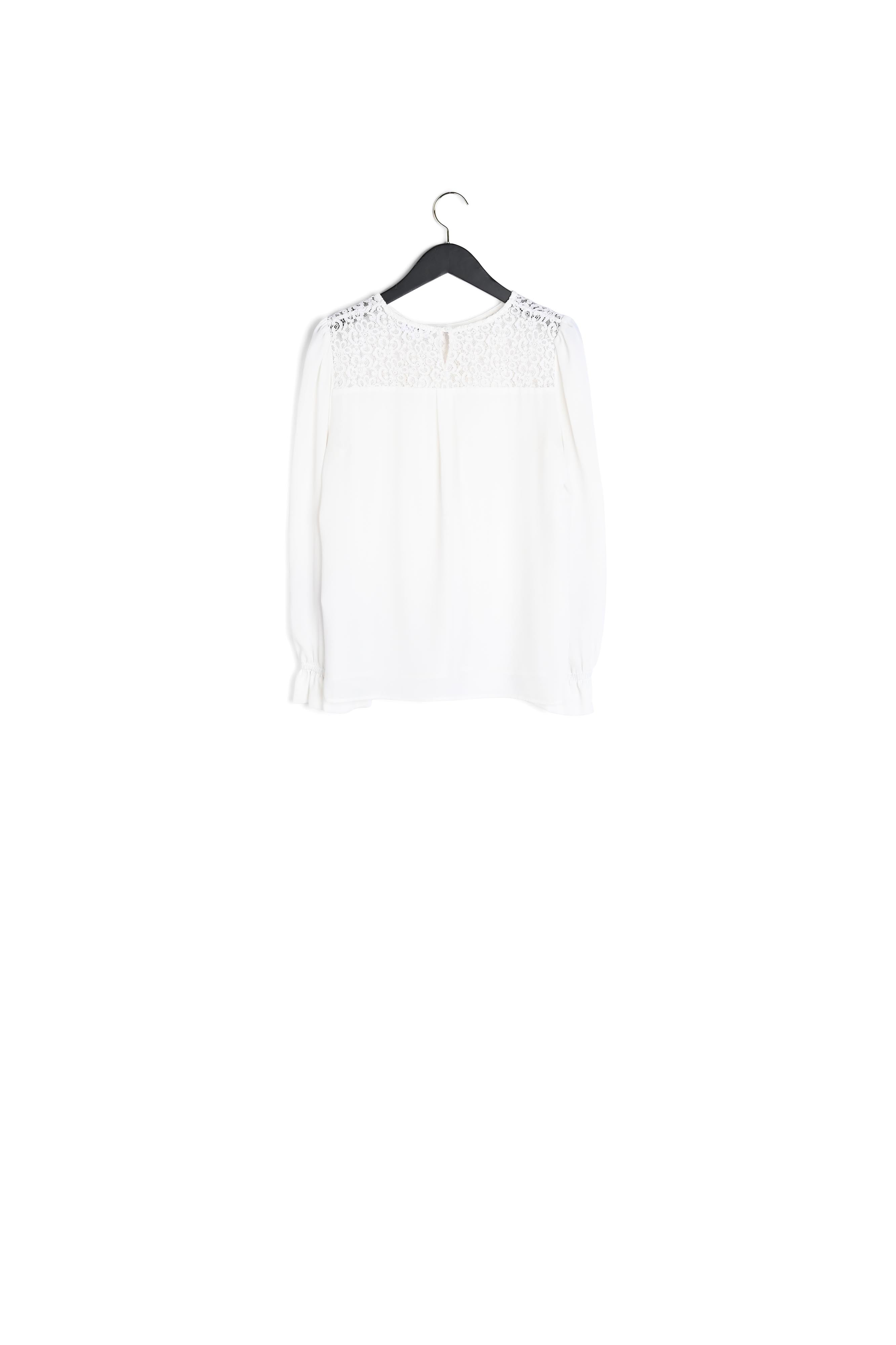 Blouse à détails guipures. Faume - seconde main