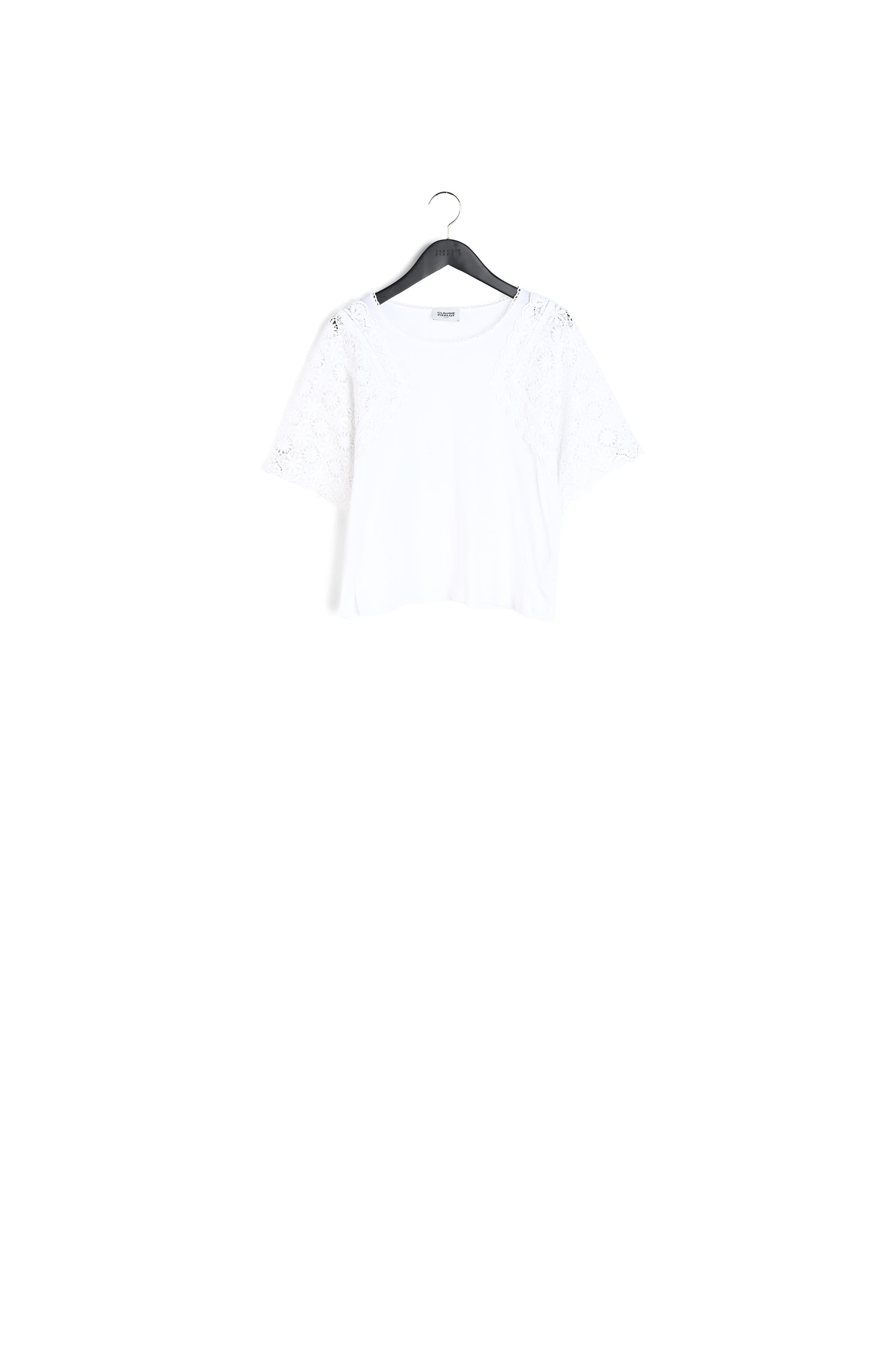 T-shirt manches guipure Faume - seconde main