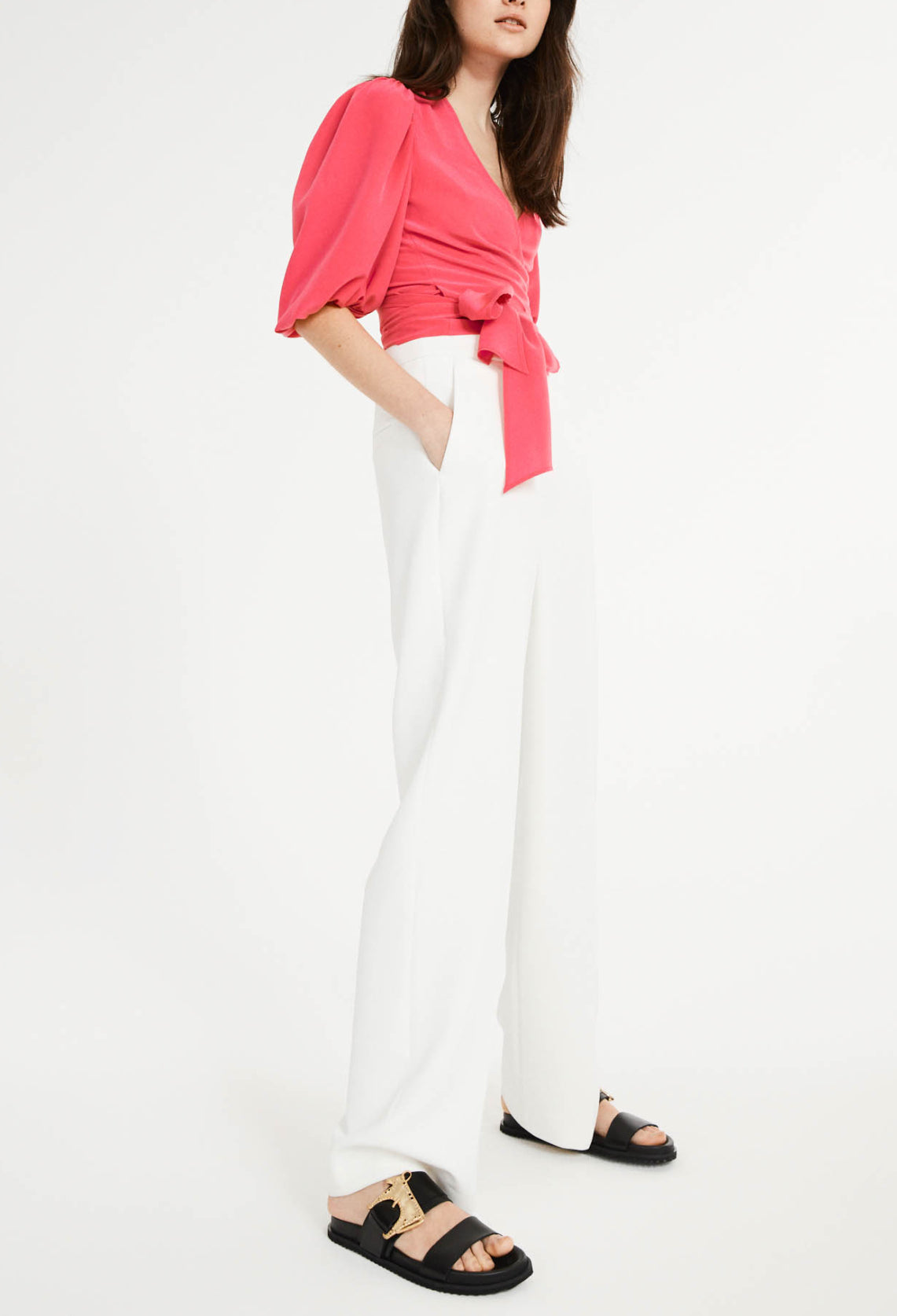 Pantalon blanc Faume - seconde main