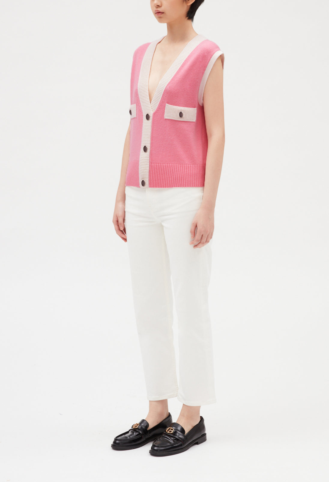 Pull sans manche maille Faume - seconde main