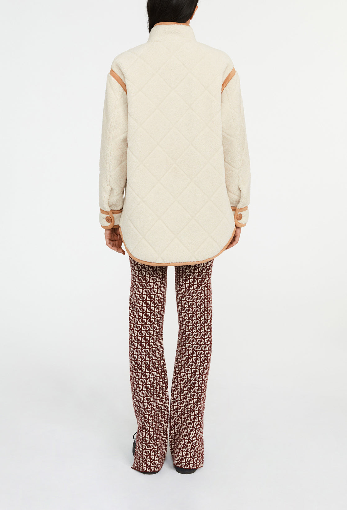 Manteau effet peau lainée Faume - seconde main