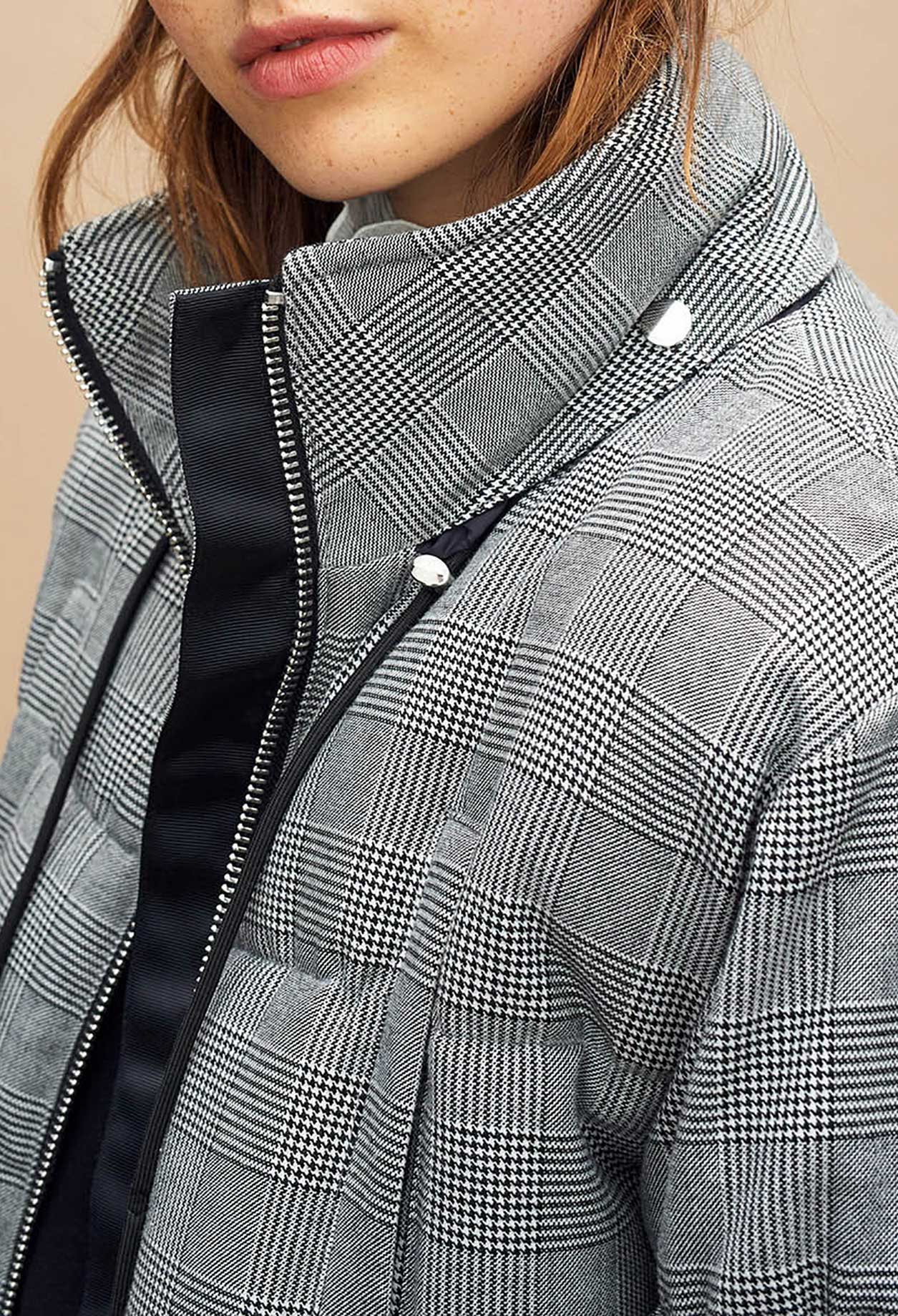 Doudoune courte prince de galles Faume - seconde main