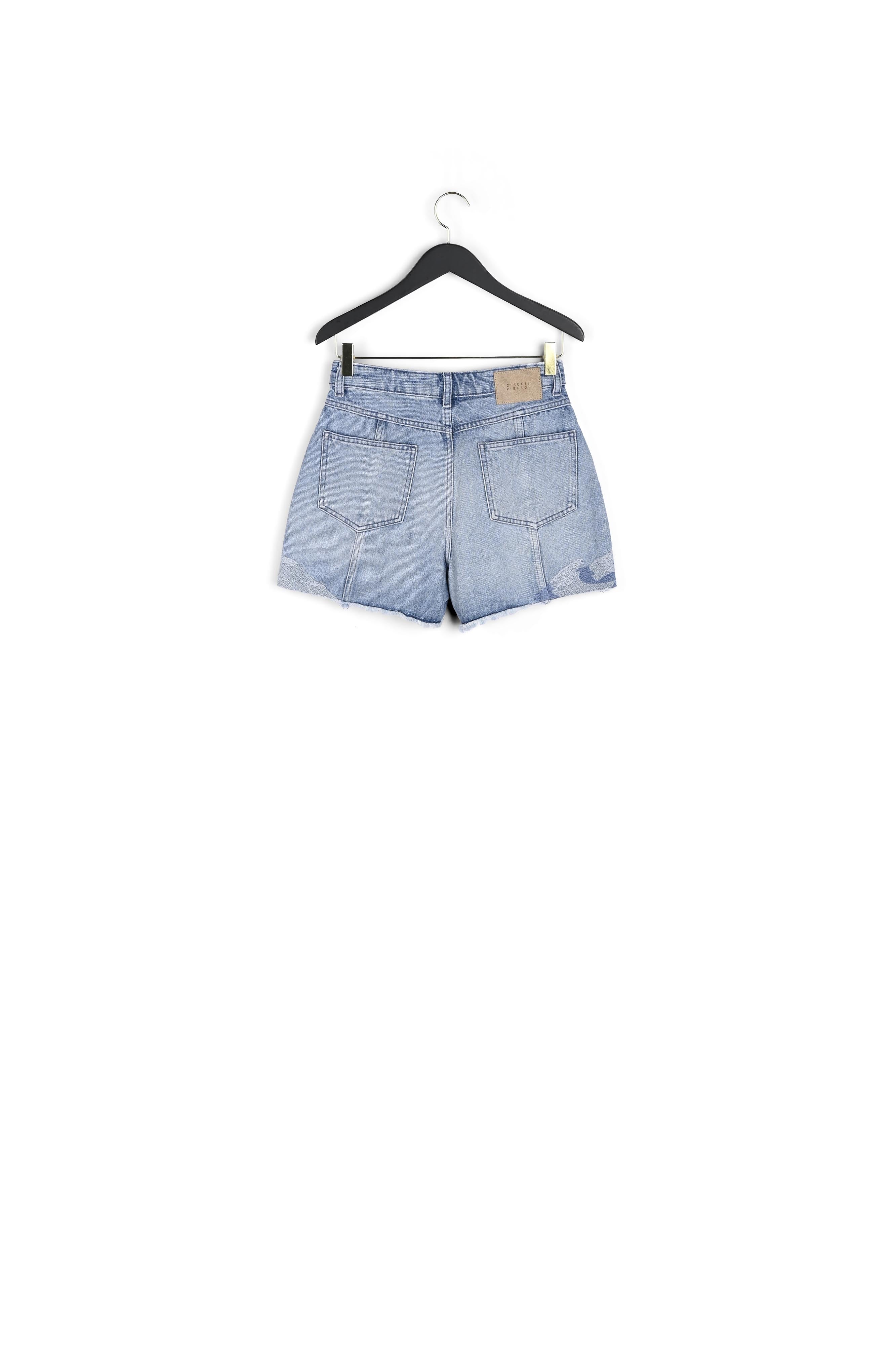 Short court en denim délavé Faume - seconde main