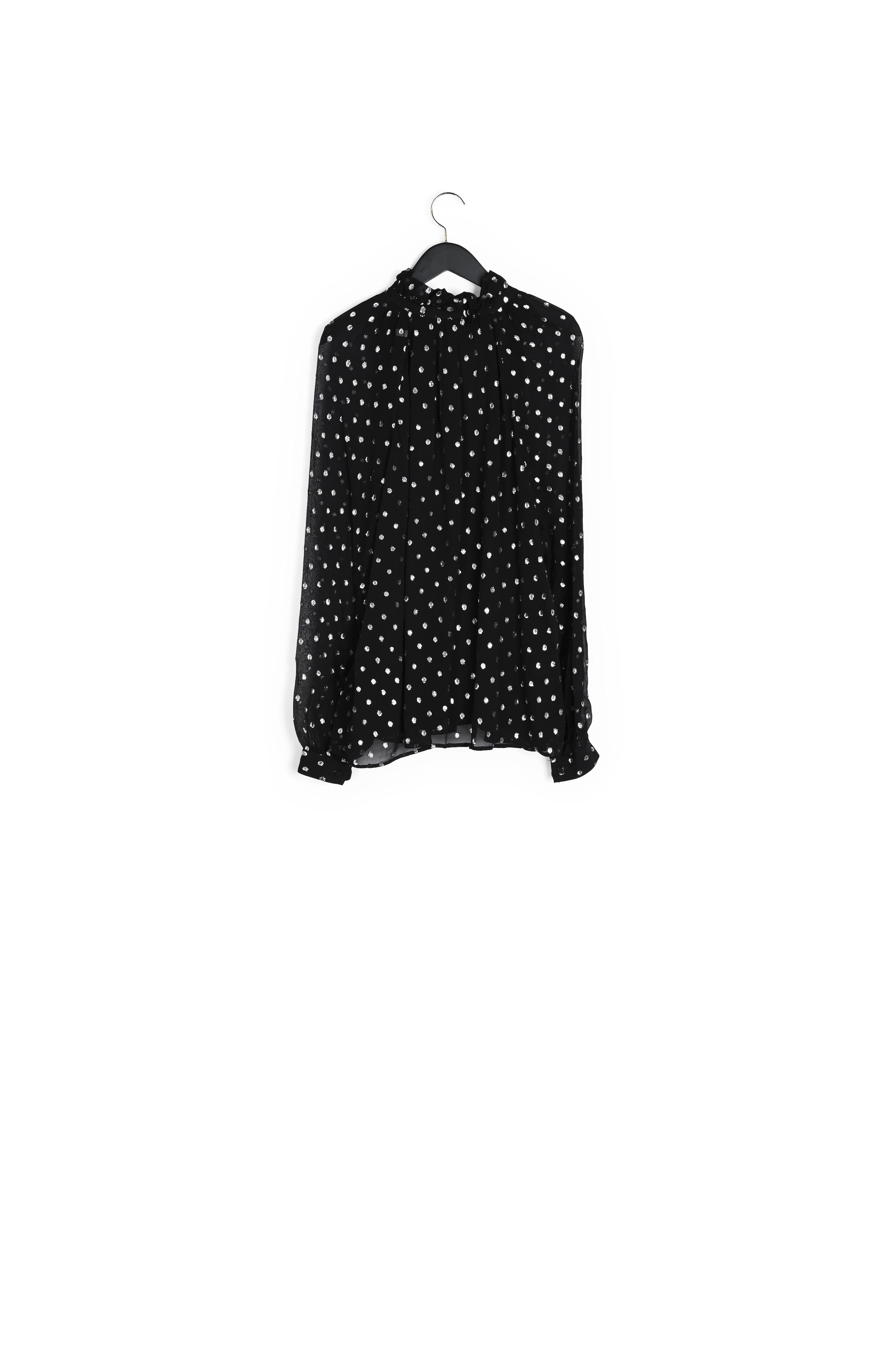 Chemisier pois noir Faume - seconde main